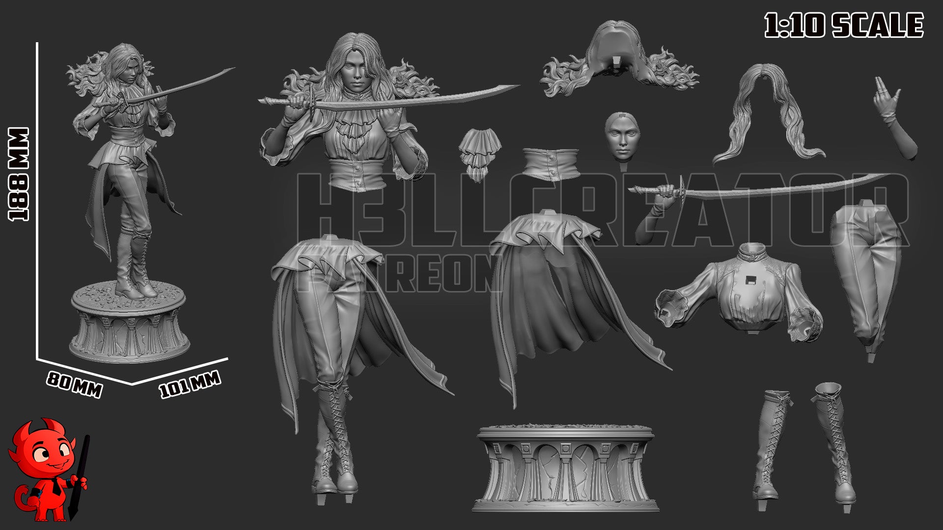 Maelle from Clair Obscur Fan-Made Model by h3llcreator - Sephiknot