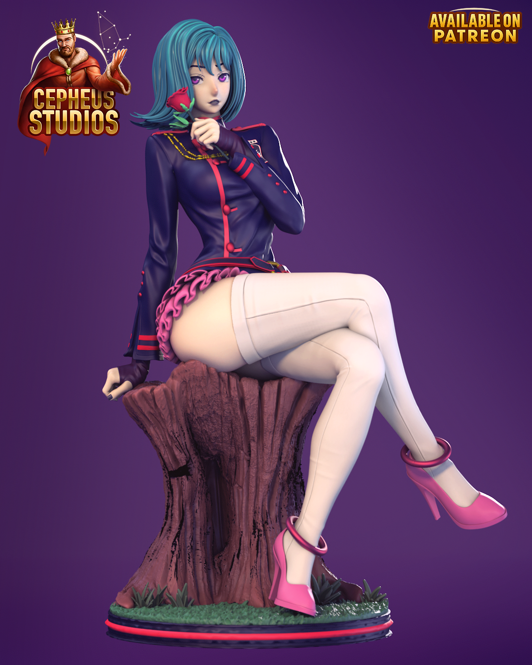 Lenalee from D. Grayman Fan-Made Model by Cepheus Studio - Sephiknot