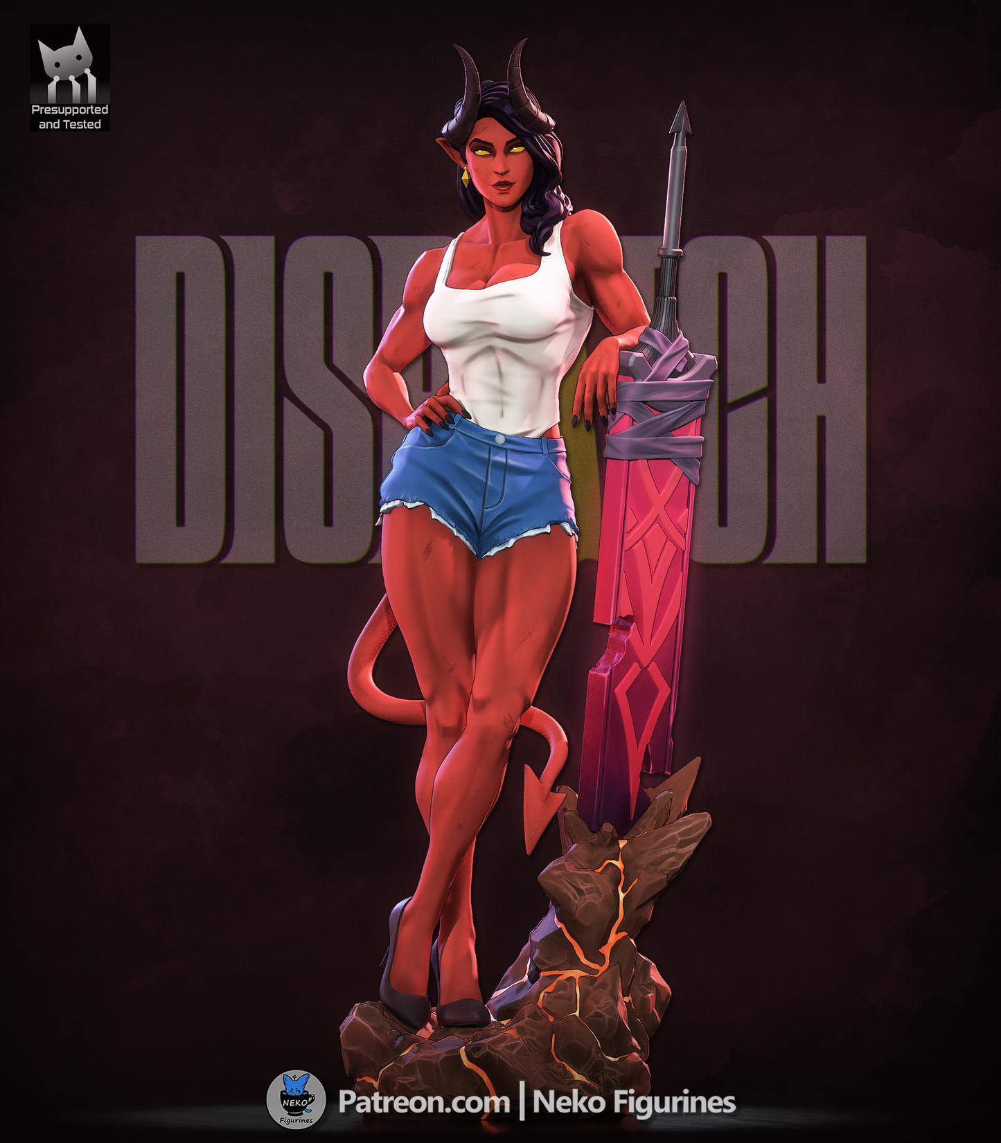 Malevola from Dispatch by Neko Figurines | High Quality Resin Print | Painted Commissions available! - Sephiknot