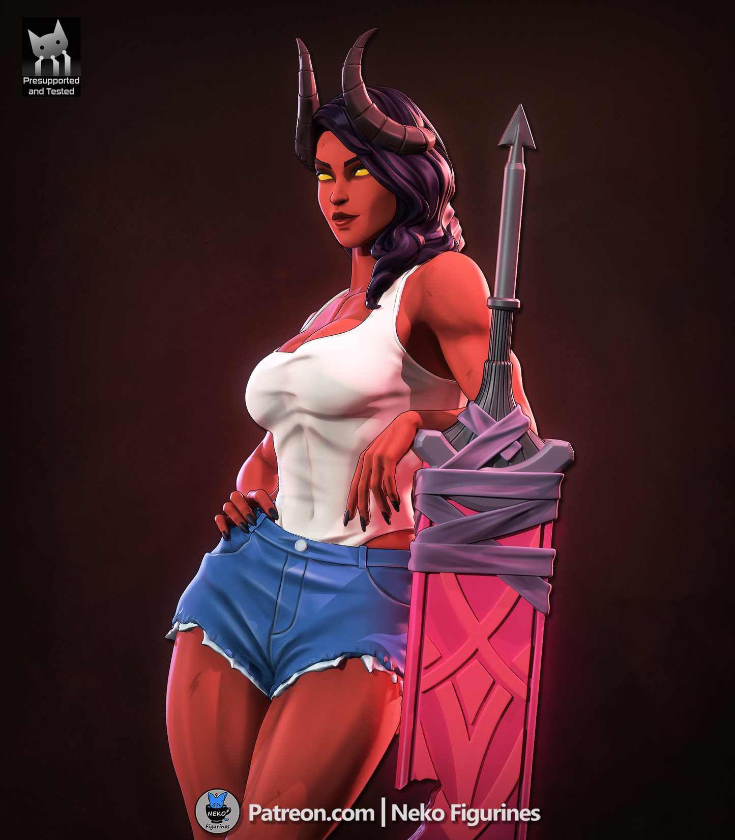 Malevola from Dispatch by Neko Figurines | High Quality Resin Print | Painted Commissions available! - Sephiknot