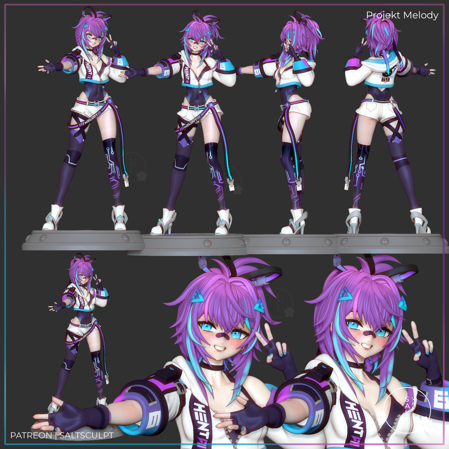 Project Melody by SaltSculpts | High Quality Resin Print | Painted Commissions available!