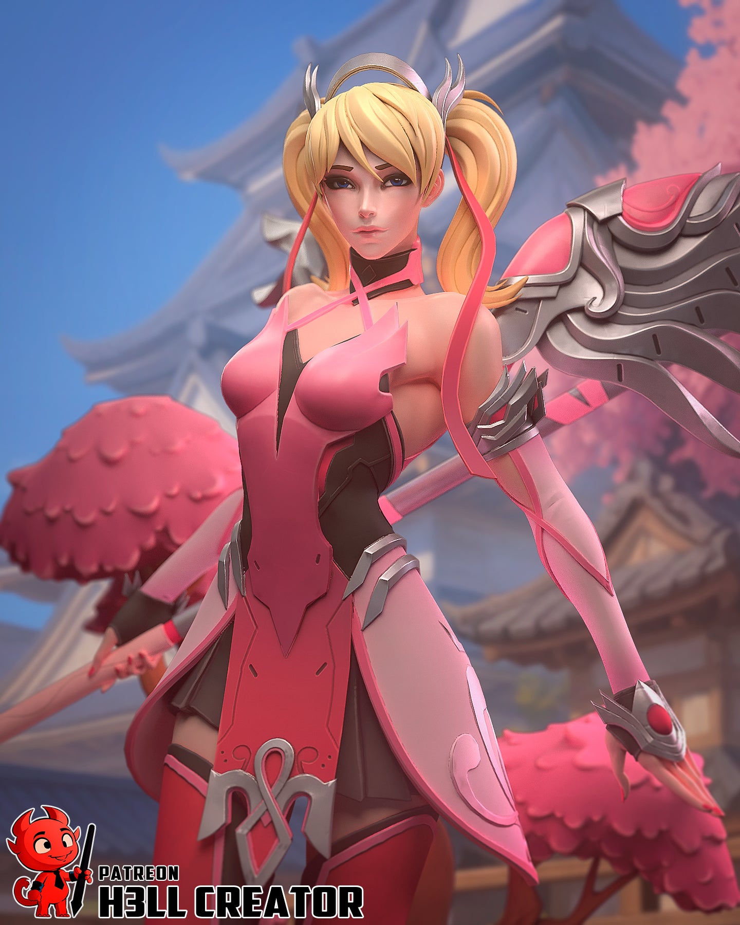 Mercy from Overwatch Fan-Made Model by h3llcreator - Sephiknot