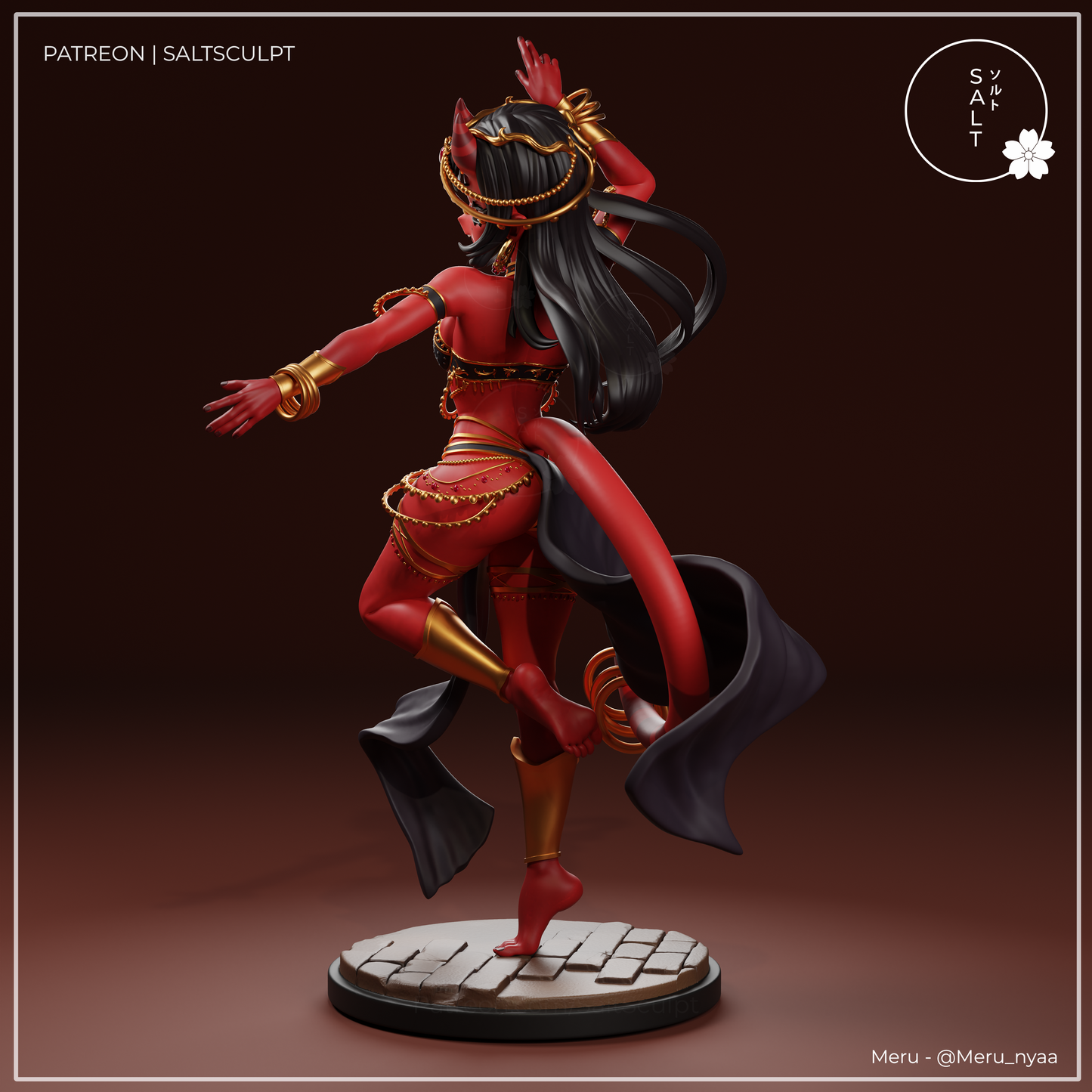 Meru (Succubus) by SaltSculpts | High Quality Resin Print | Painted Commissions available! - Sephiknot
