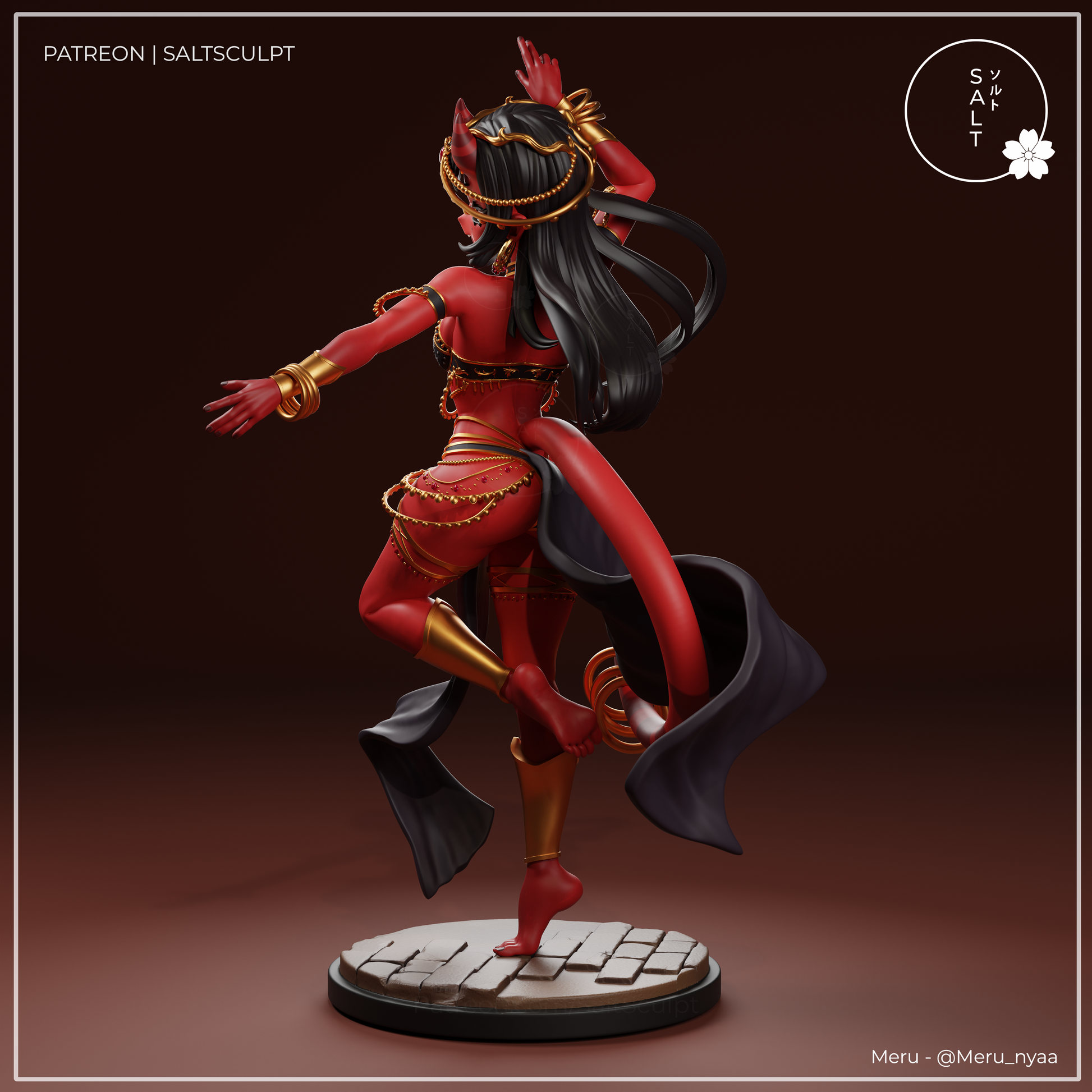 Meru (Succubus) by SaltSculpts | High Quality Resin Print | Painted Commissions available! - Sephiknot
