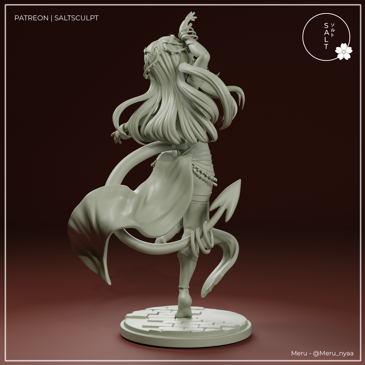 Meru (Succubus) by SaltSculpts | High Quality Resin Print | Painted Commissions available! - Sephiknot