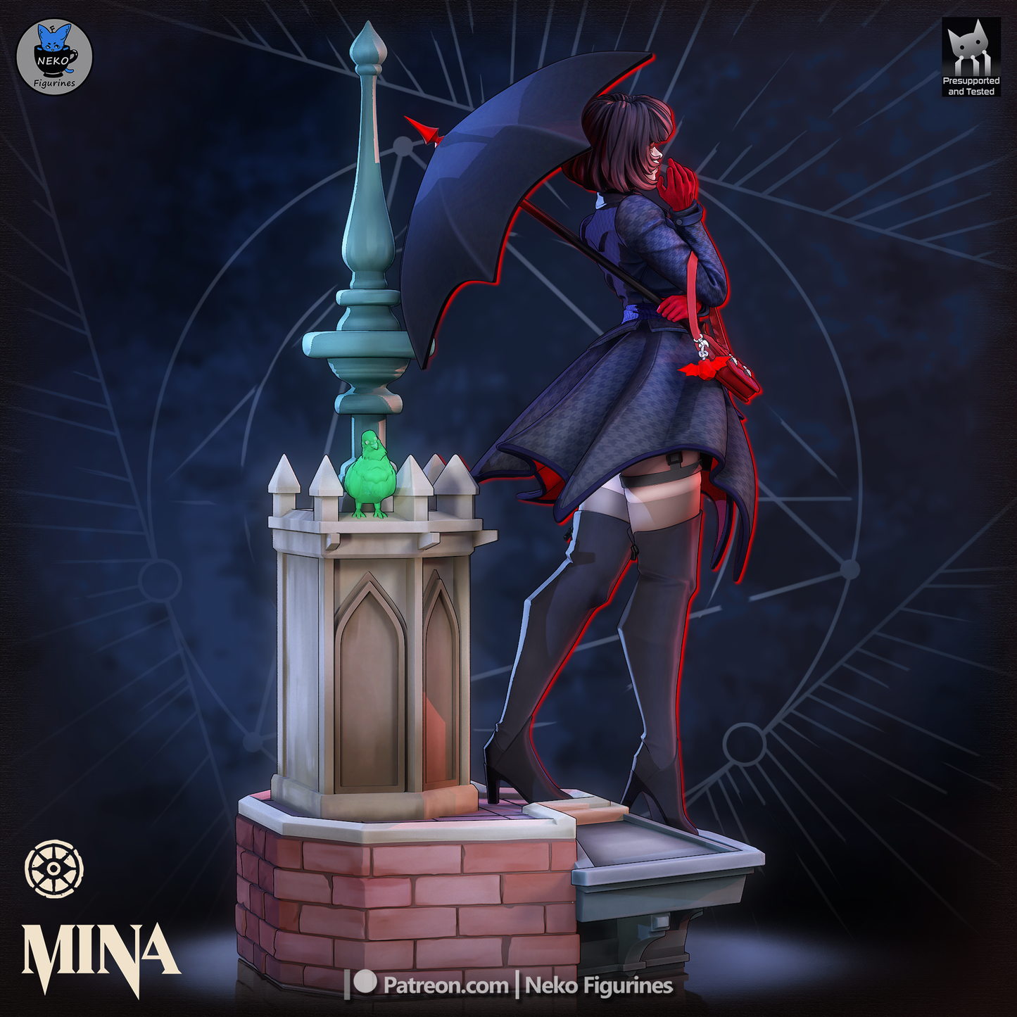 Mina from Deadlock by Neko Figurines | High Quality Resin Print | Painted Commissions available! - Sephiknot