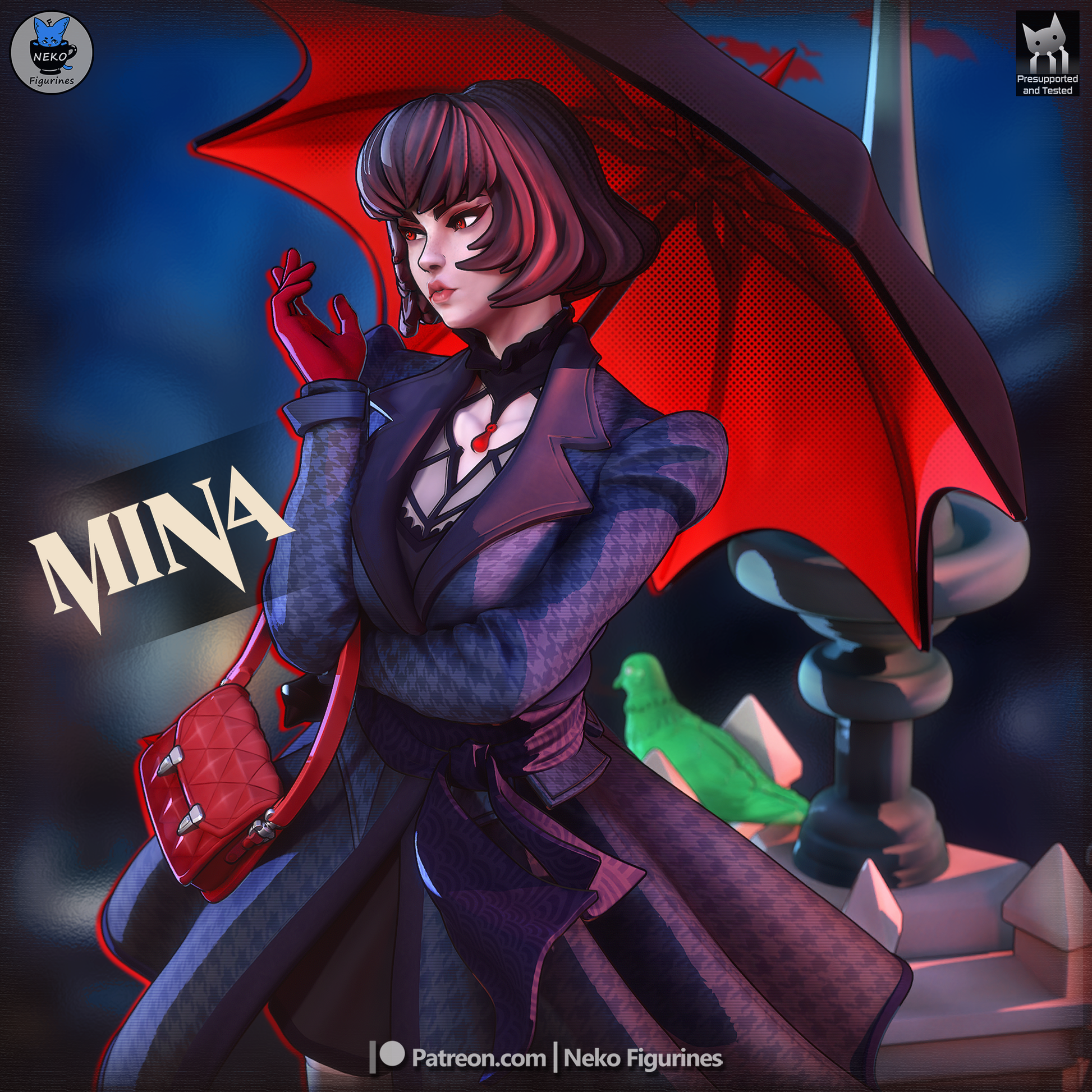 Mina from Deadlock by Neko Figurines | High Quality Resin Print | Painted Commissions available! - Sephiknot