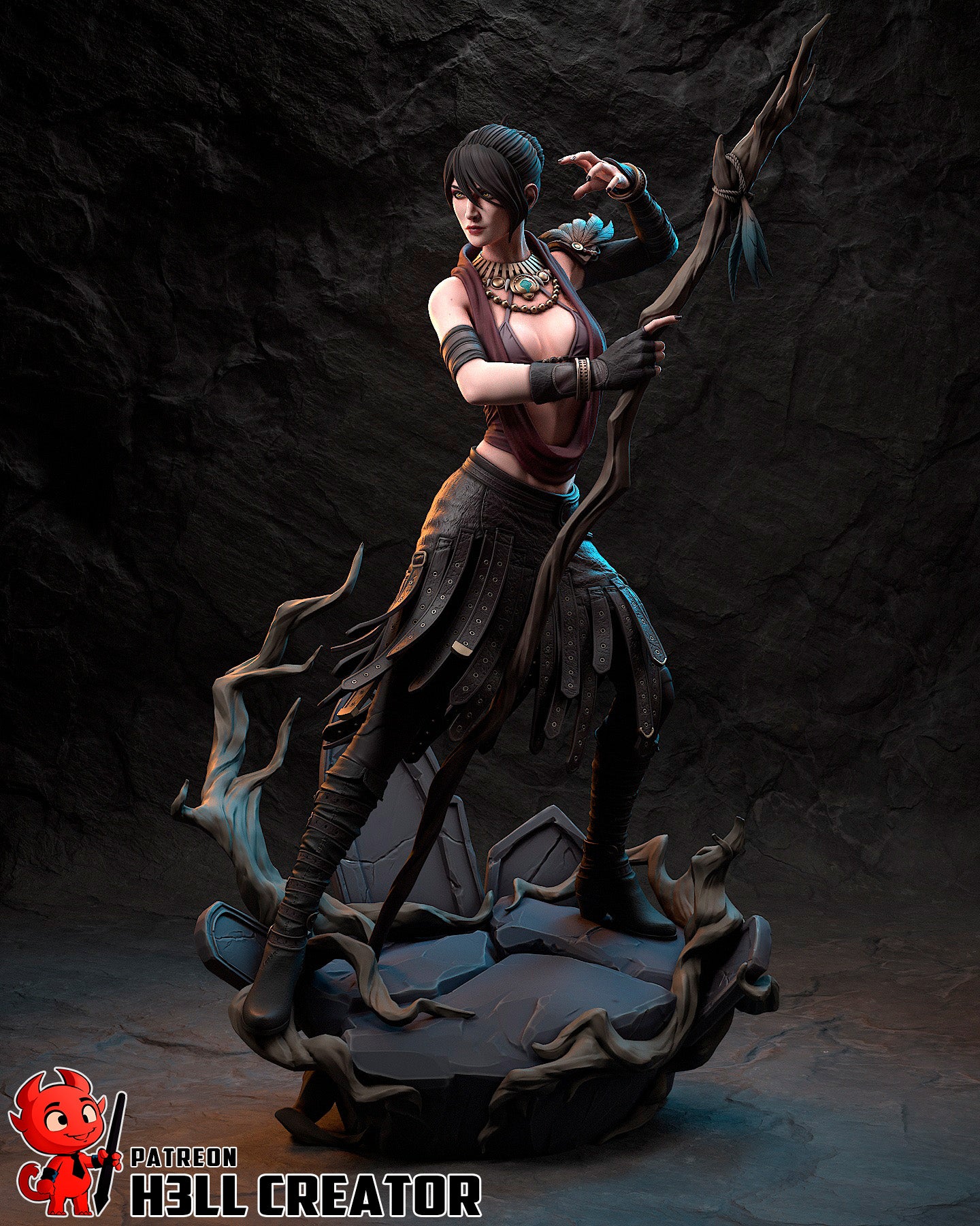 Morrigan from Dragon Age by h3ll creator | High Quality Resin Print | Painted Commissions available - Sephiknot