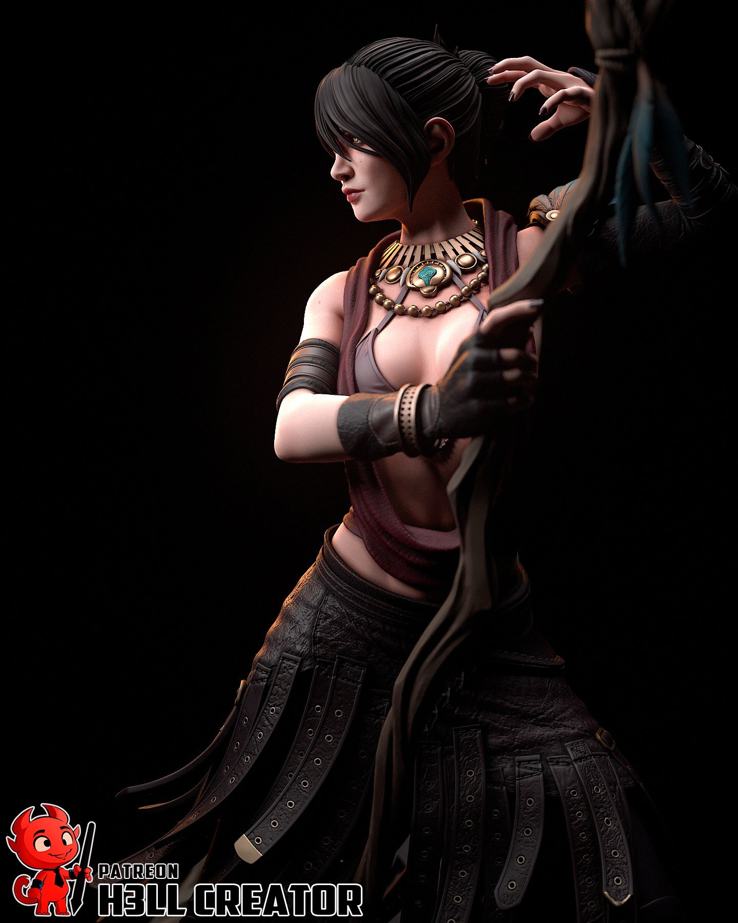Morrigan from Dragon Age by h3ll creator | High Quality Resin Print | Painted Commissions available - Sephiknot