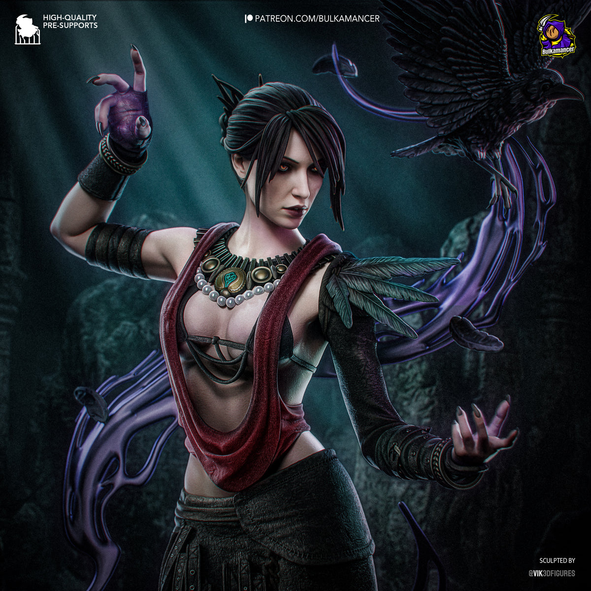 Morrigan by Bulkamancer | High Quality Resin Print | Painted Commissions available!