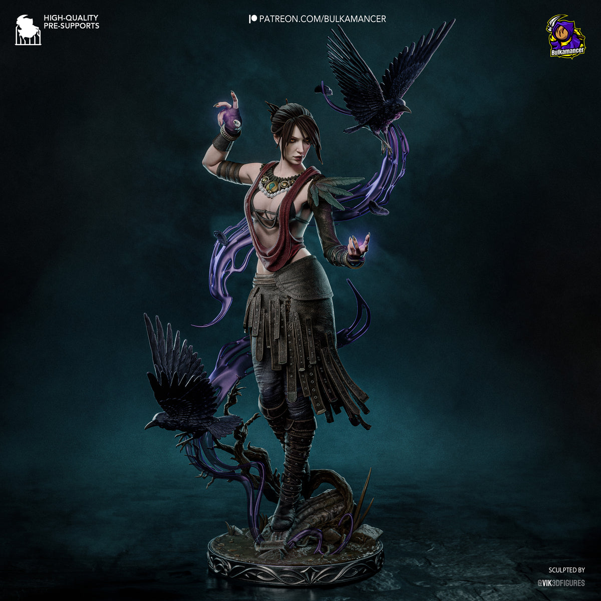 Morrigan by Bulkamancer | High Quality Resin Print | Painted Commissions available!