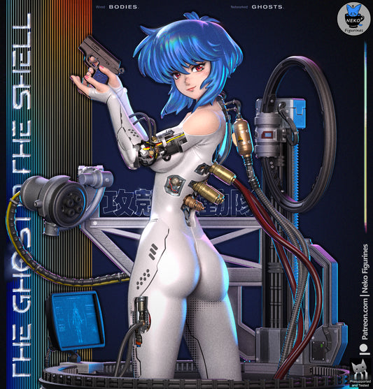 Motoko Kusanagi by Neko Figurines | High Quality Resin Print | Painted Commissions available!