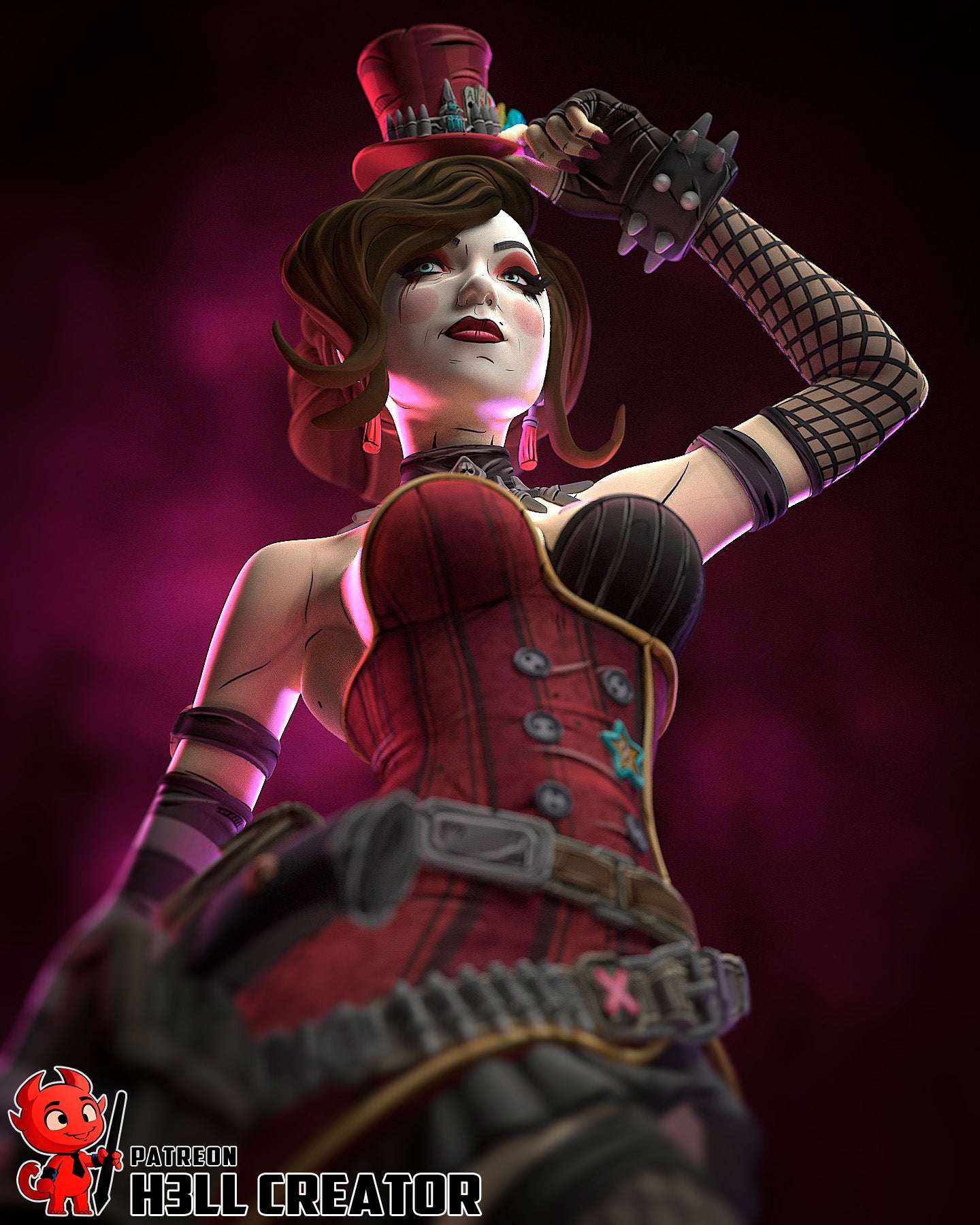 Mad Moxxi from Borderlands by h3ll creator | High Quality Resin Print | Painted Commissions available!