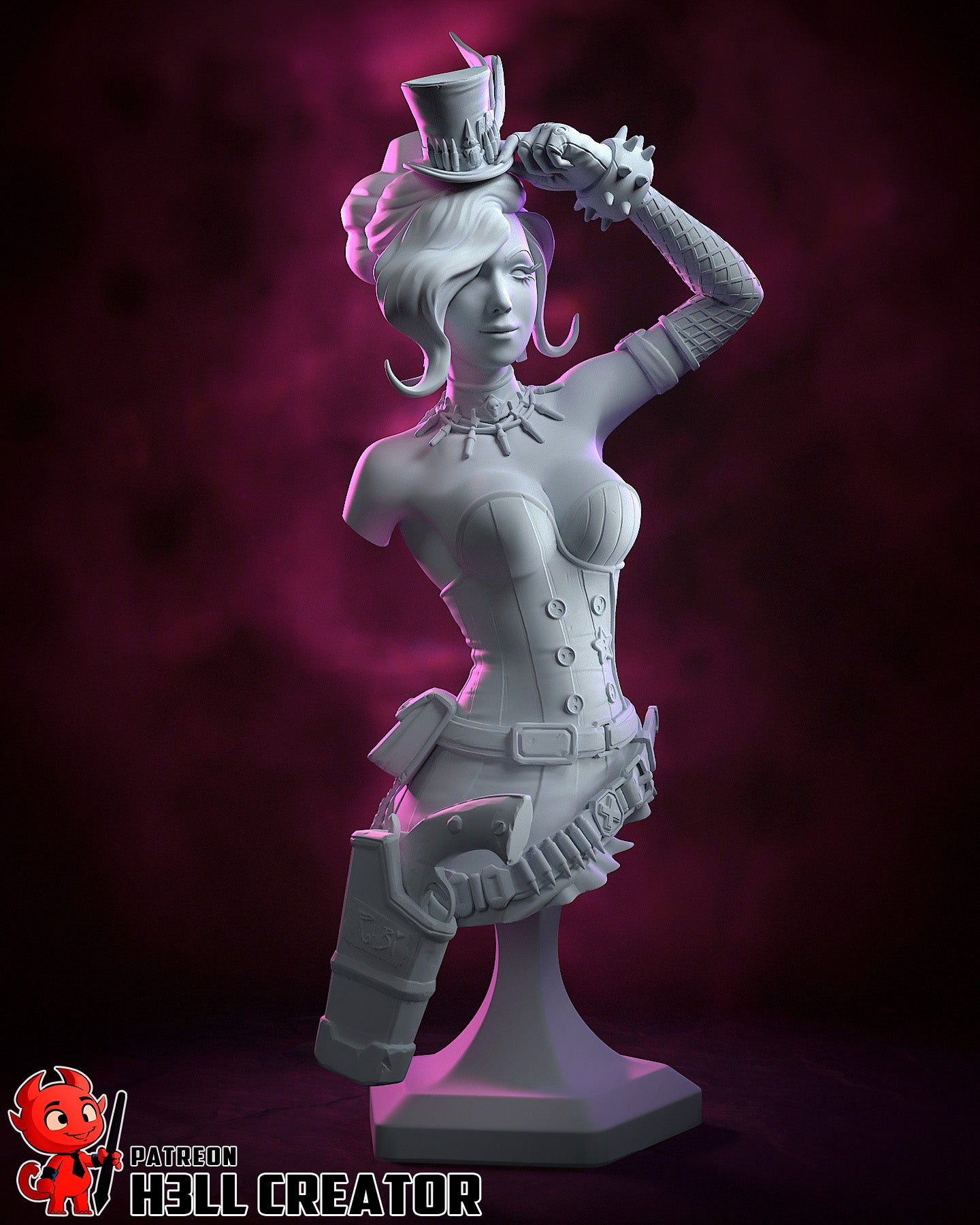 Mad Moxxi from Borderlands by h3ll creator | High Quality Resin Print | Painted Commissions available!