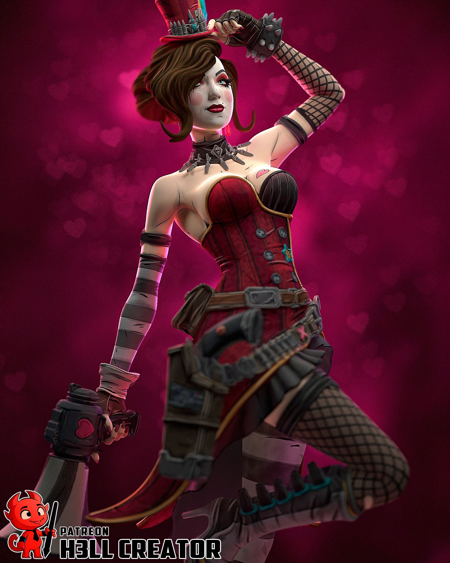 Mad Moxxi from Borderlands by h3ll creator | High Quality Resin Print | Painted Commissions available!