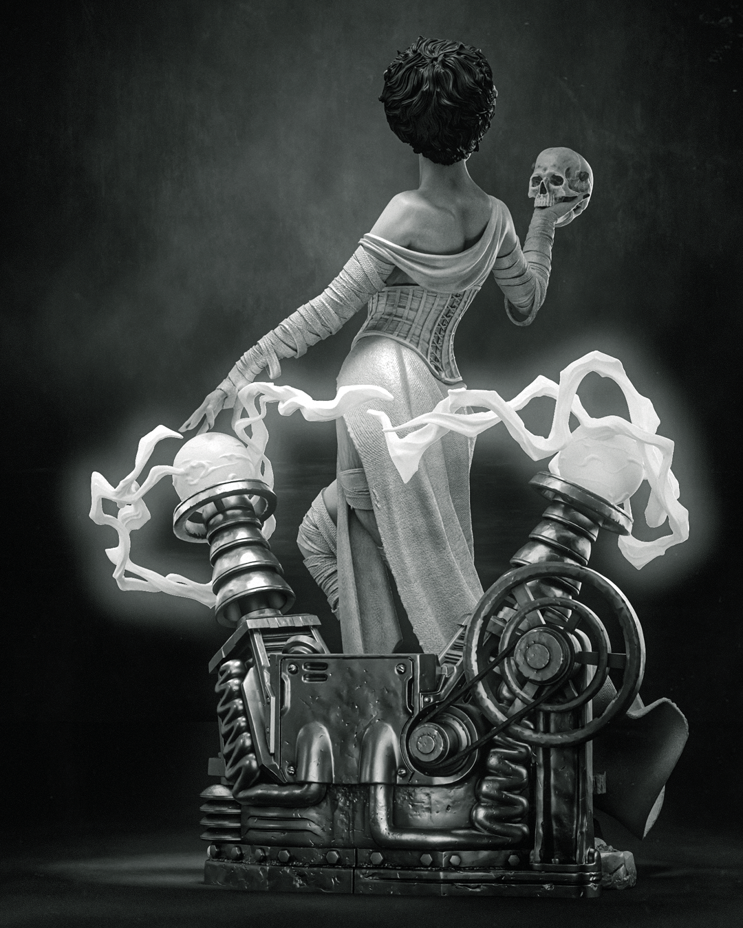 Frankenstein's Bride by CA3D | High Quality Resin Print | Painted Commissions available!