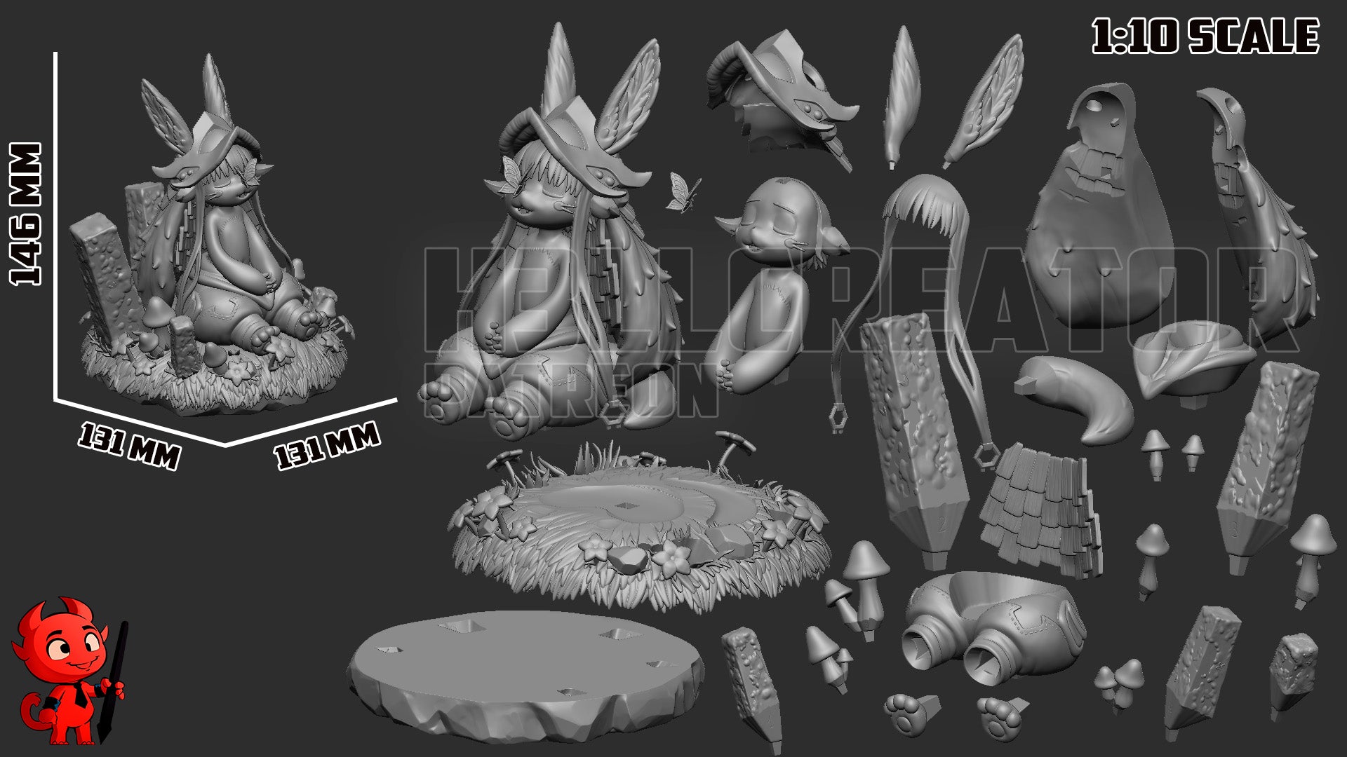 nanashi  Nanachi Made in Abyss Garage Kit | Fanmade 3D Printed Model by