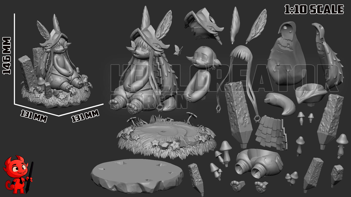 Nanachi from Made in Abyss by h3ll creator | High Quality Resin Print | Painted Commissions available!