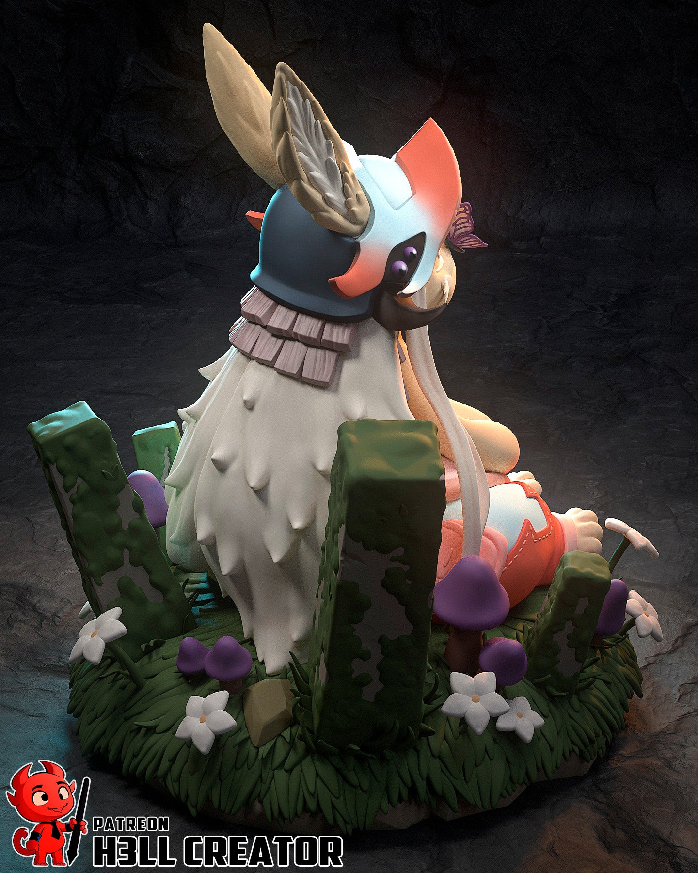 Nanachi from Made in Abyss by h3ll creator | High Quality Resin Print | Painted Commissions available!