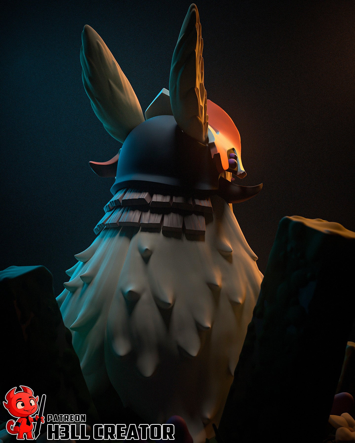 Nanachi from Made in Abyss by h3ll creator | High Quality Resin Print | Painted Commissions available!