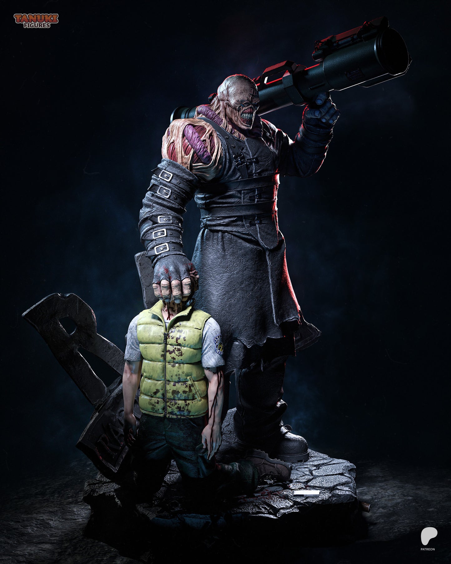 Nemesis from Resident Evil Fan-Made Model by Tanuki Figures