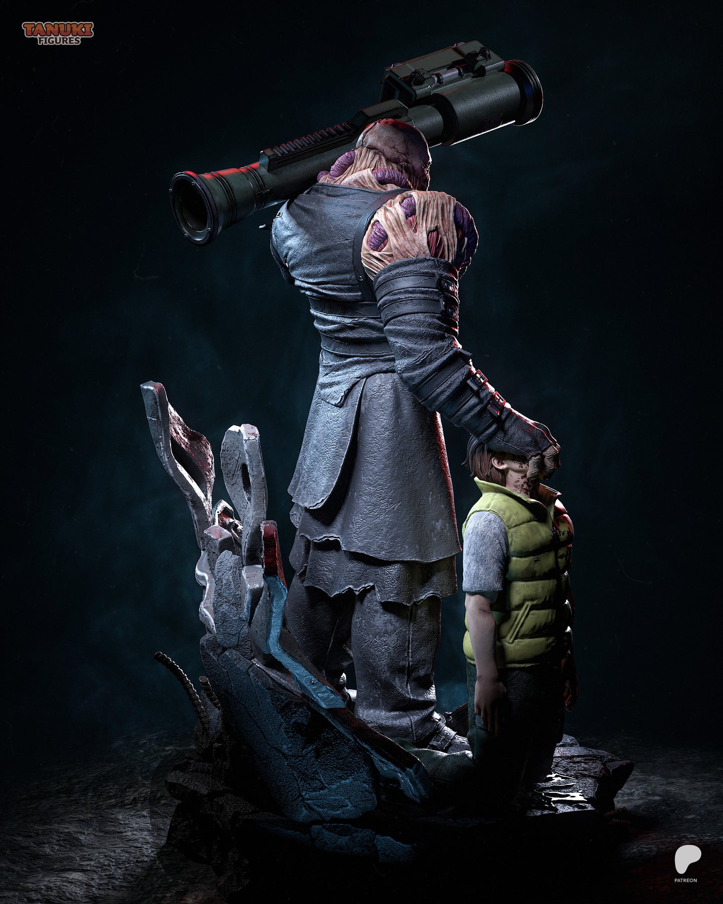 Nemesis from Resident Evil Fan-Made Model by Tanuki Figures
