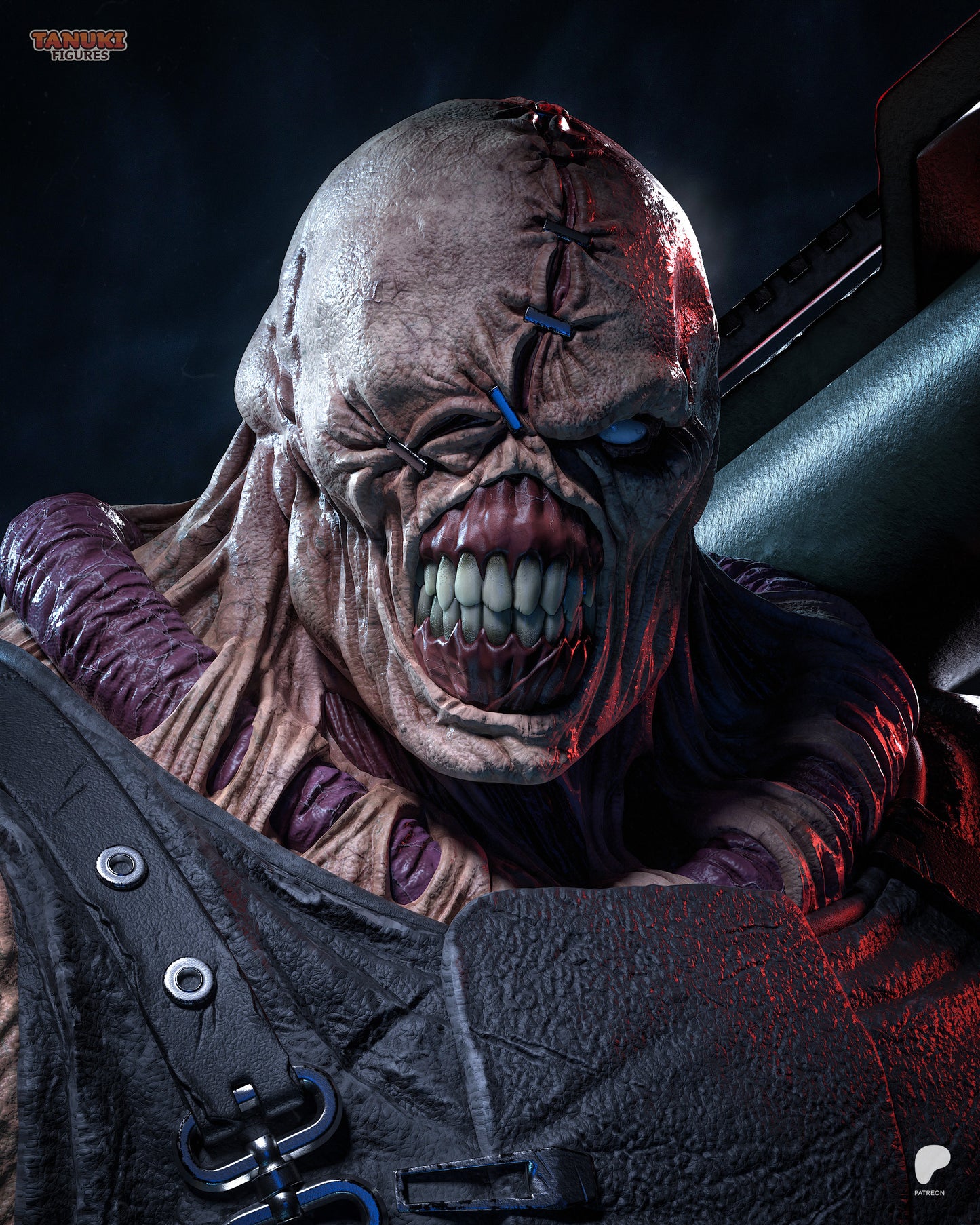 Nemesis from Resident Evil Fan-Made Model by Tanuki Figures