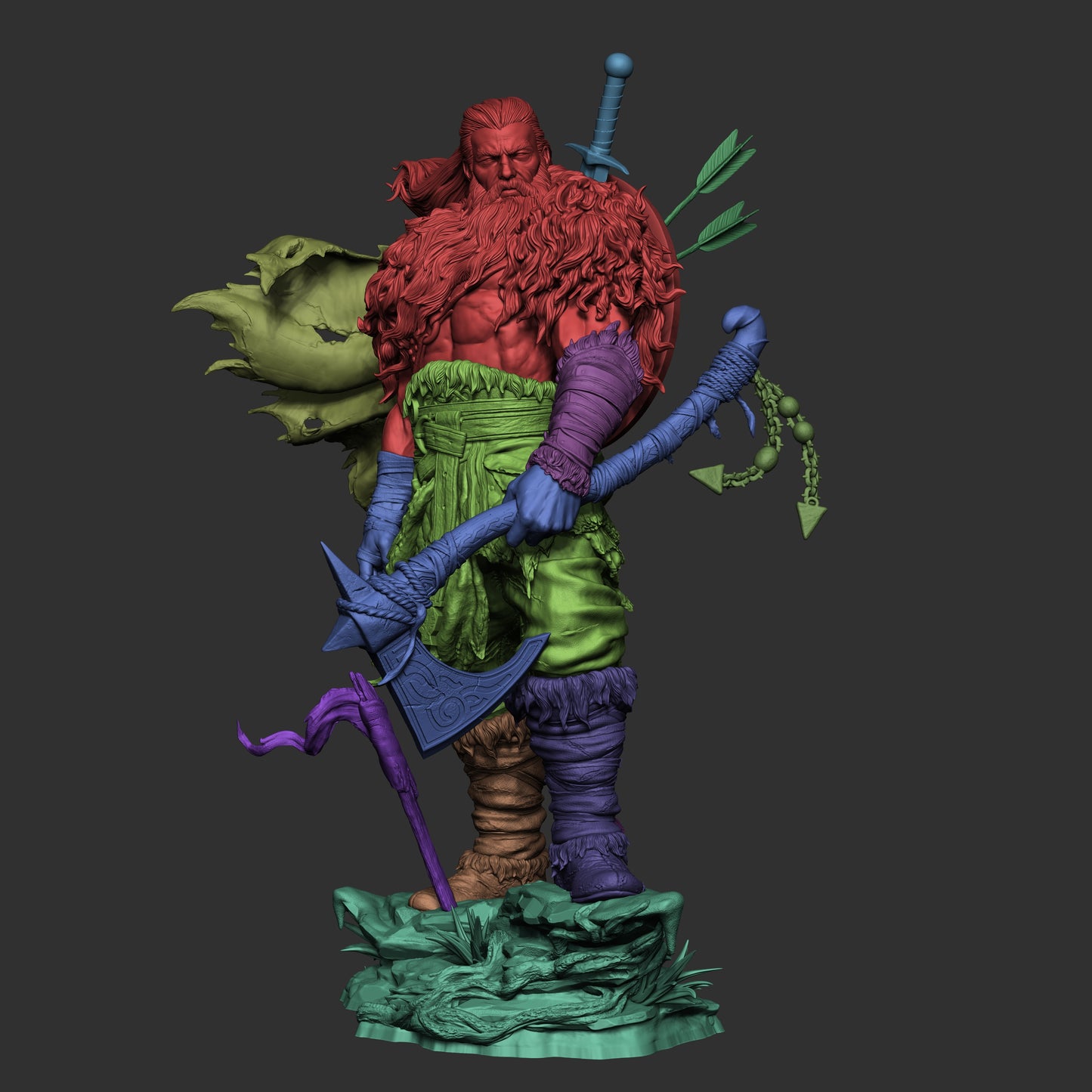 North Warrior by CA3D | High Quality Resin Print | Painted Commissions available!