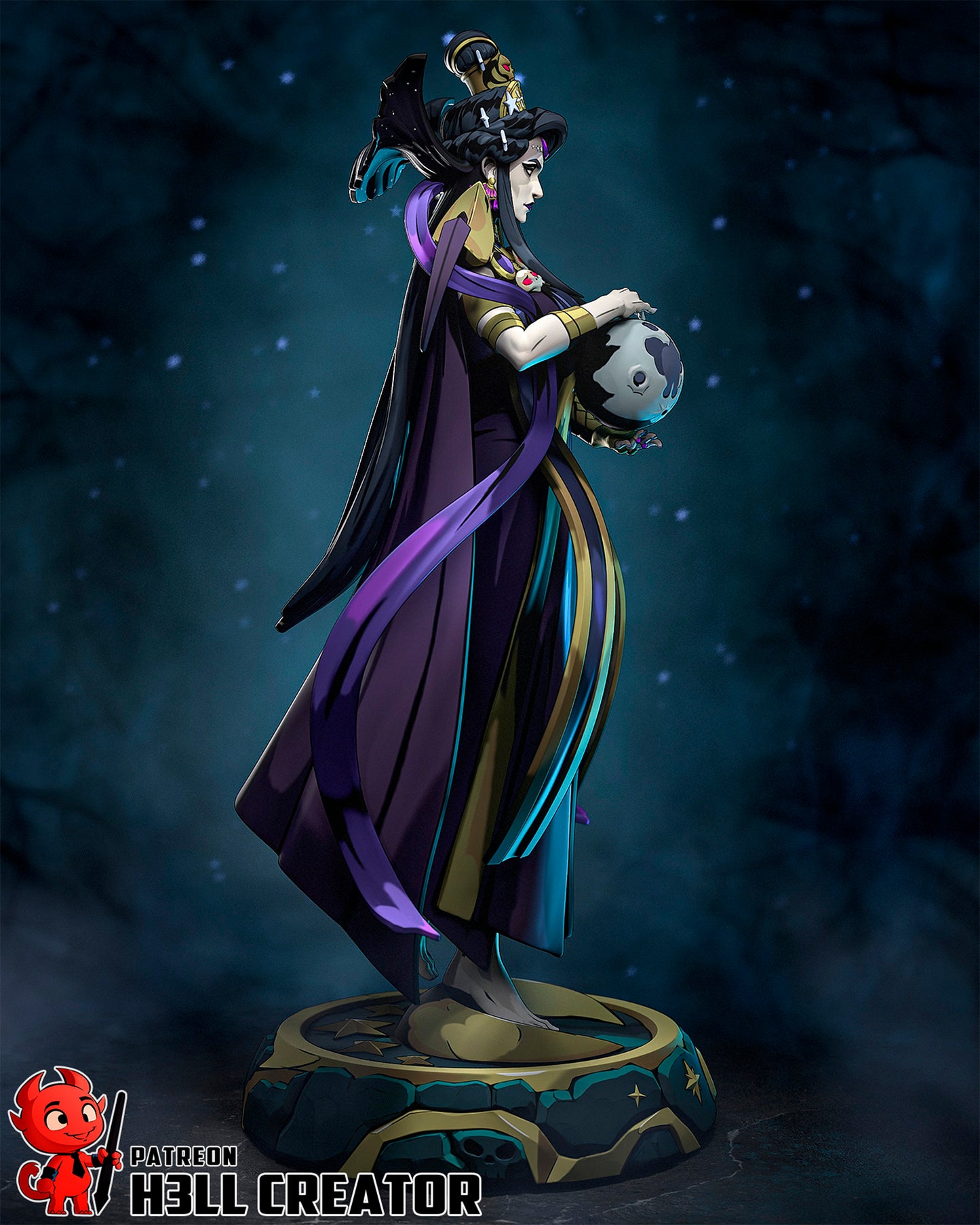 Nyx from Hades by h3ll creator | High Quality Resin Print | Painted Commissions available!