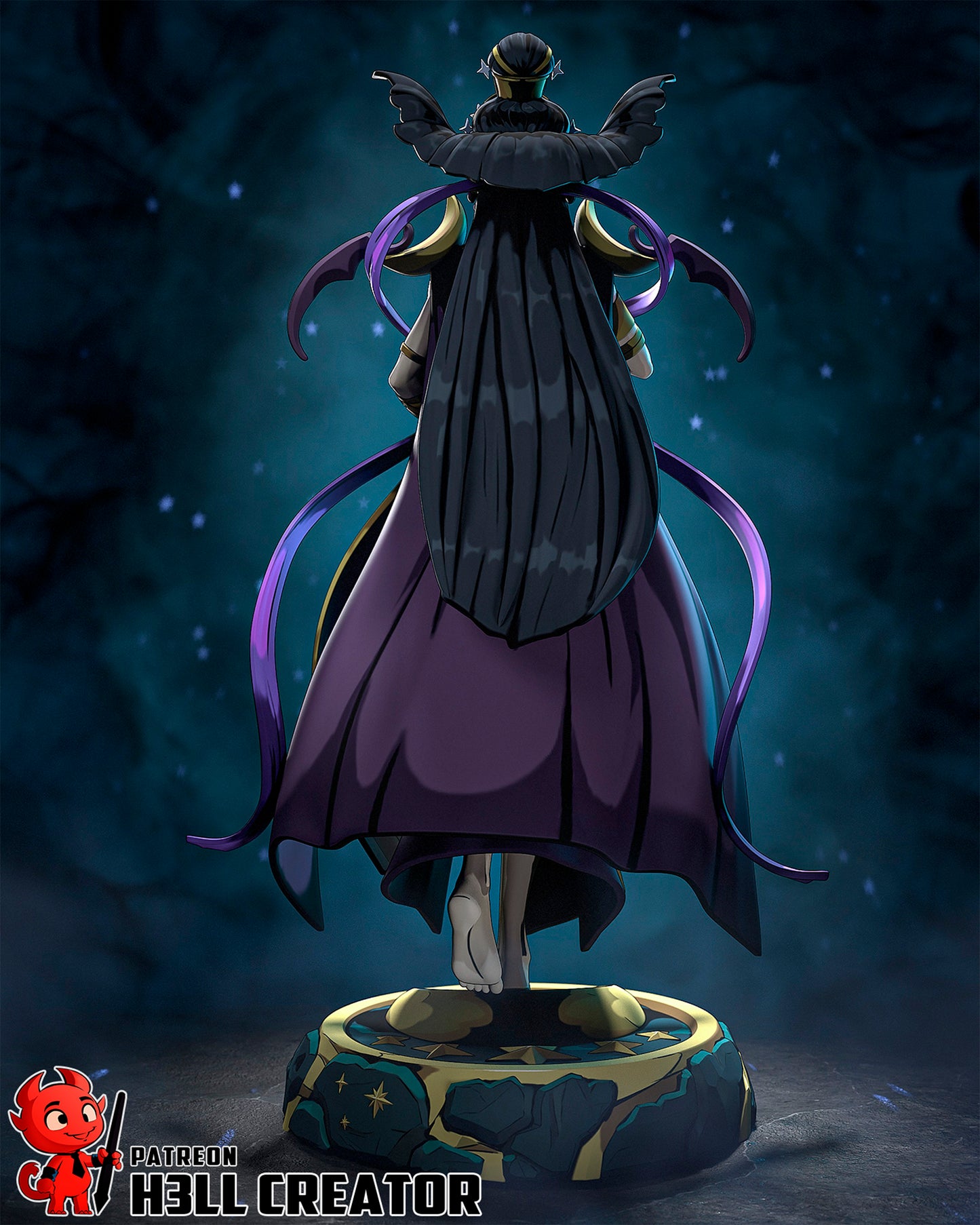 Nyx from Hades by h3ll creator | High Quality Resin Print | Painted Commissions available!