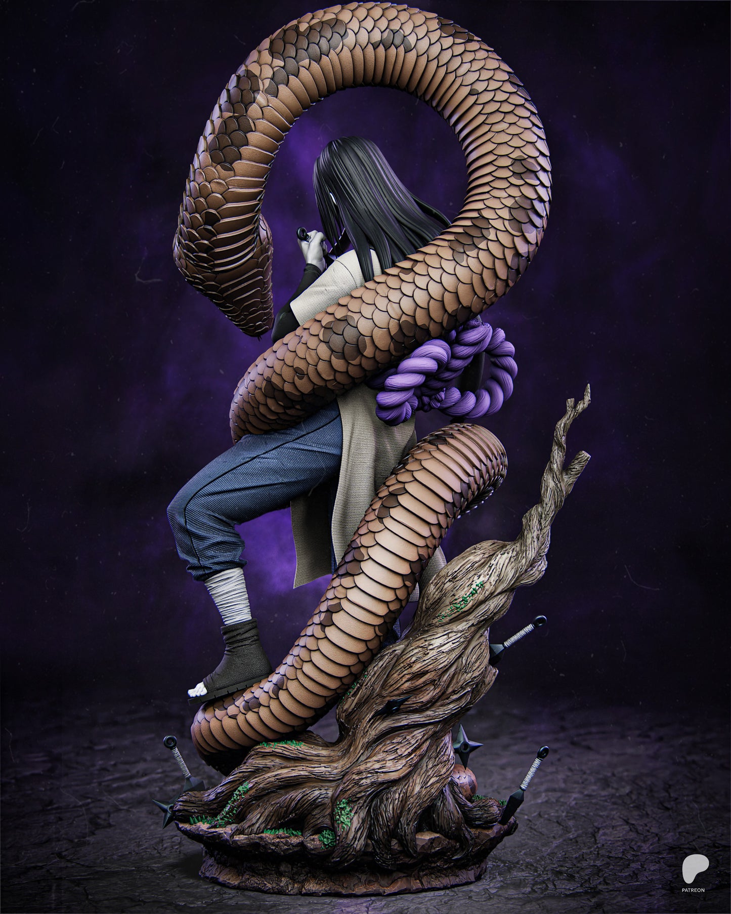Orochimaru from Naruto Fan-Made Model by Tanuki Figures