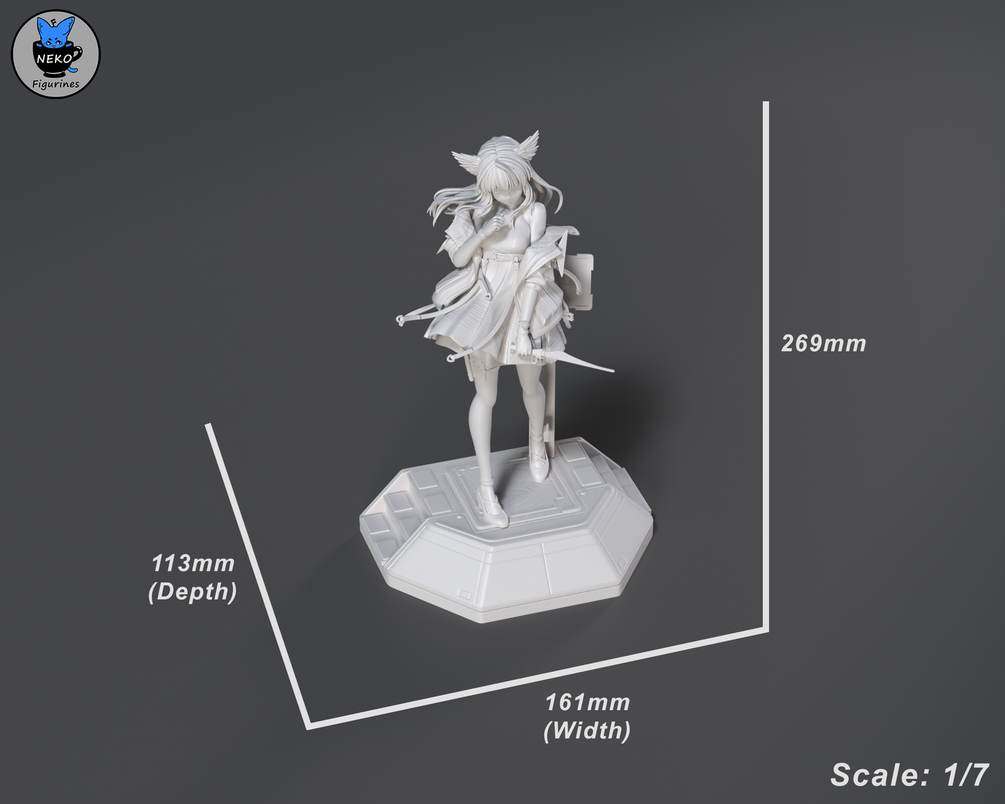 Perlica from Arknights: Endfield by Neko Figurines | High Quality Resin Print | Painted Commissions available!