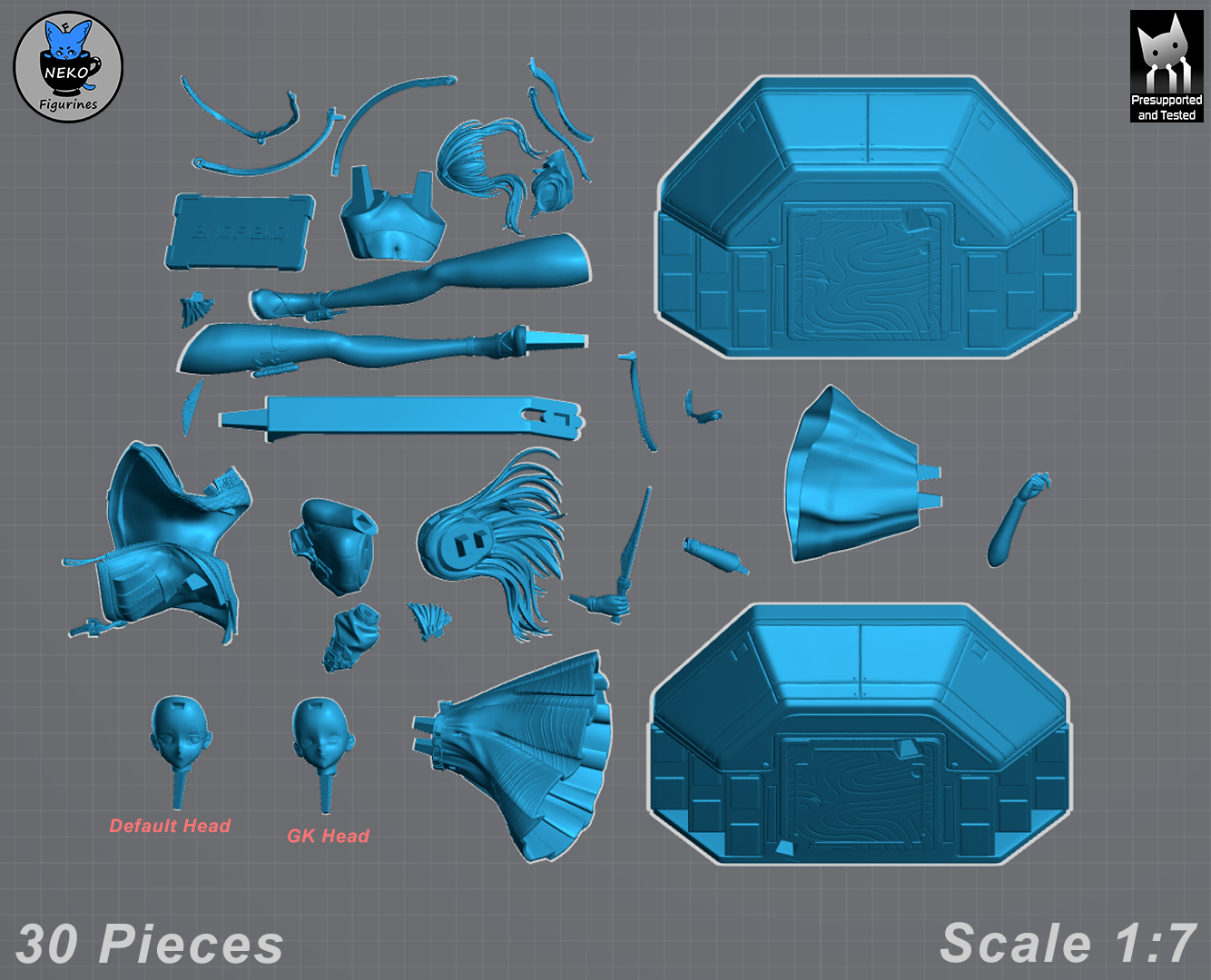 Perlica from Arknights: Endfield by Neko Figurines | High Quality Resin Print | Painted Commissions available!