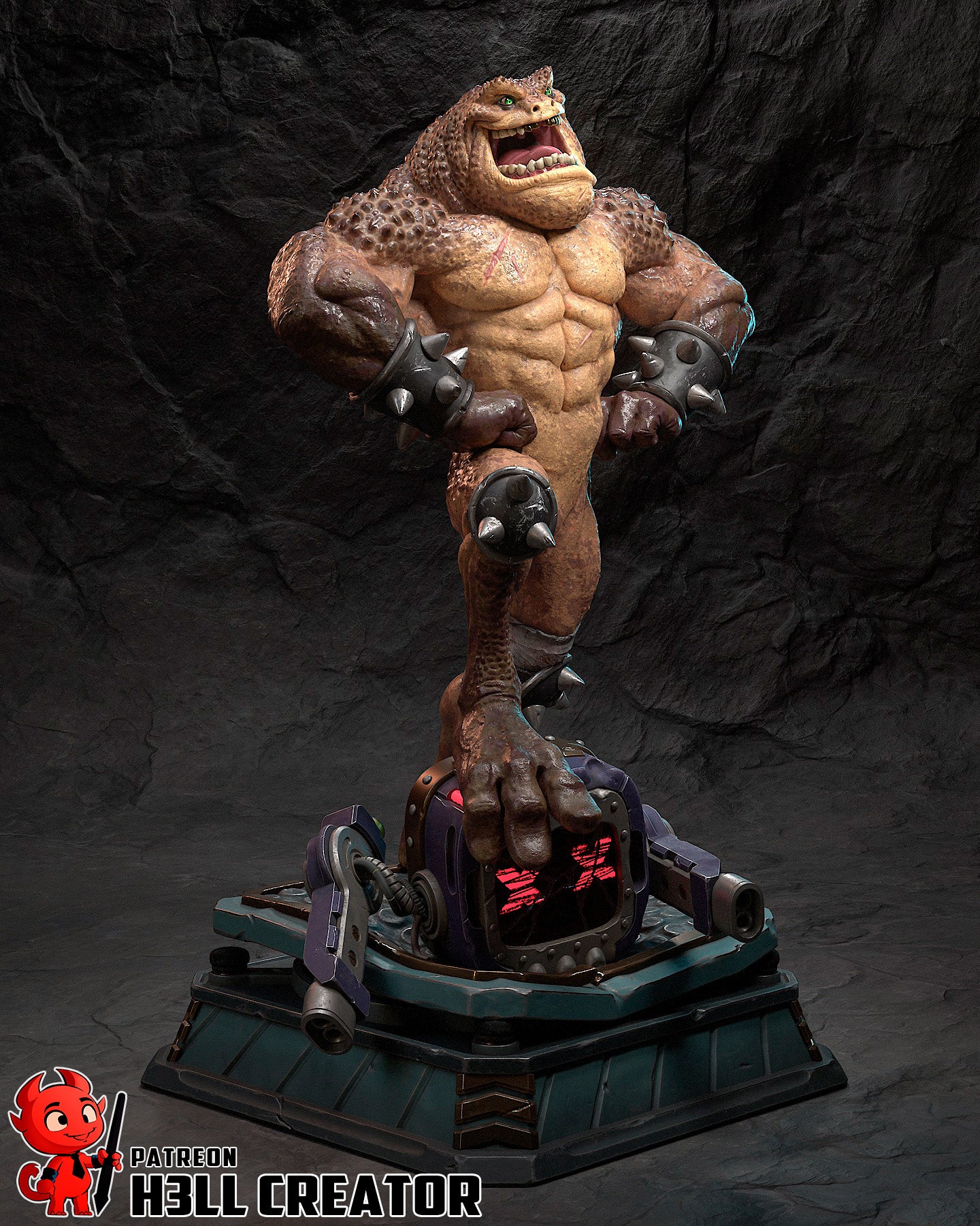 Pimple from Battletoads by h3ll creator | High Quality Resin Print | Painted Commissions available! - Sephiknot