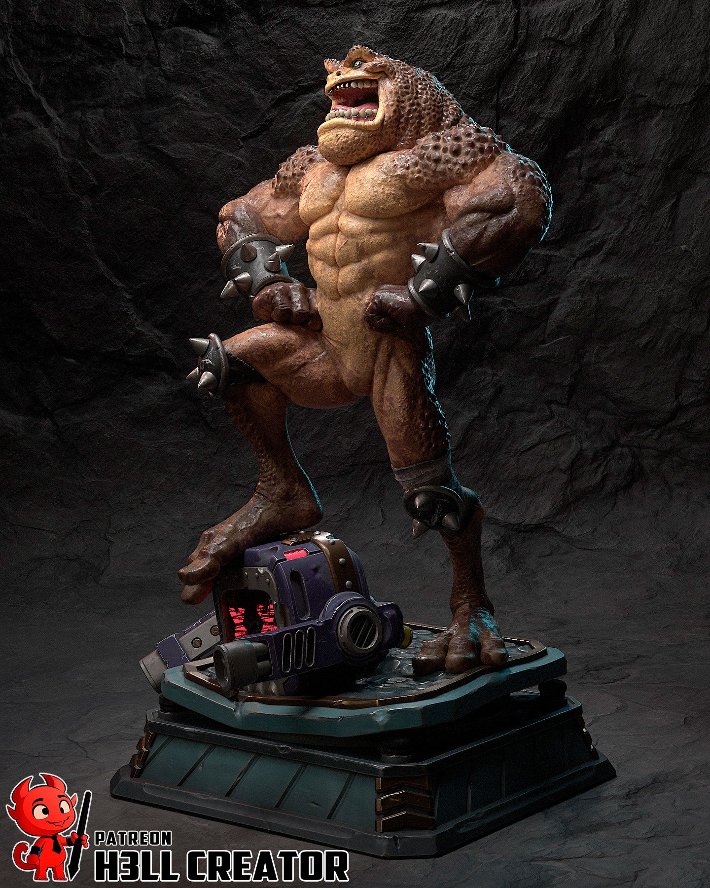 Pimple from Battletoads by h3ll creator | High Quality Resin Print | Painted Commissions available! - Sephiknot