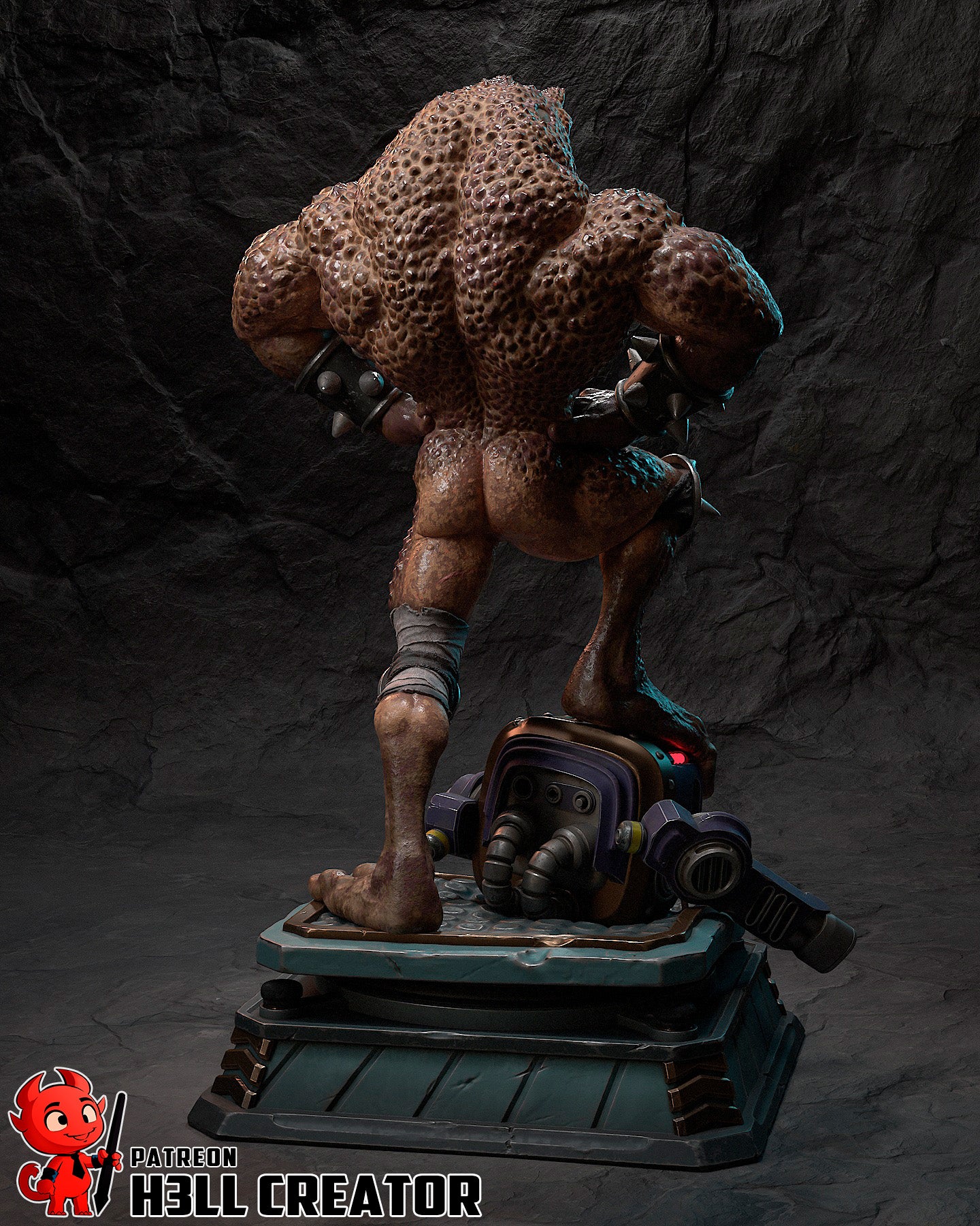 Pimple from Battletoads by h3ll creator | High Quality Resin Print | Painted Commissions available! - Sephiknot