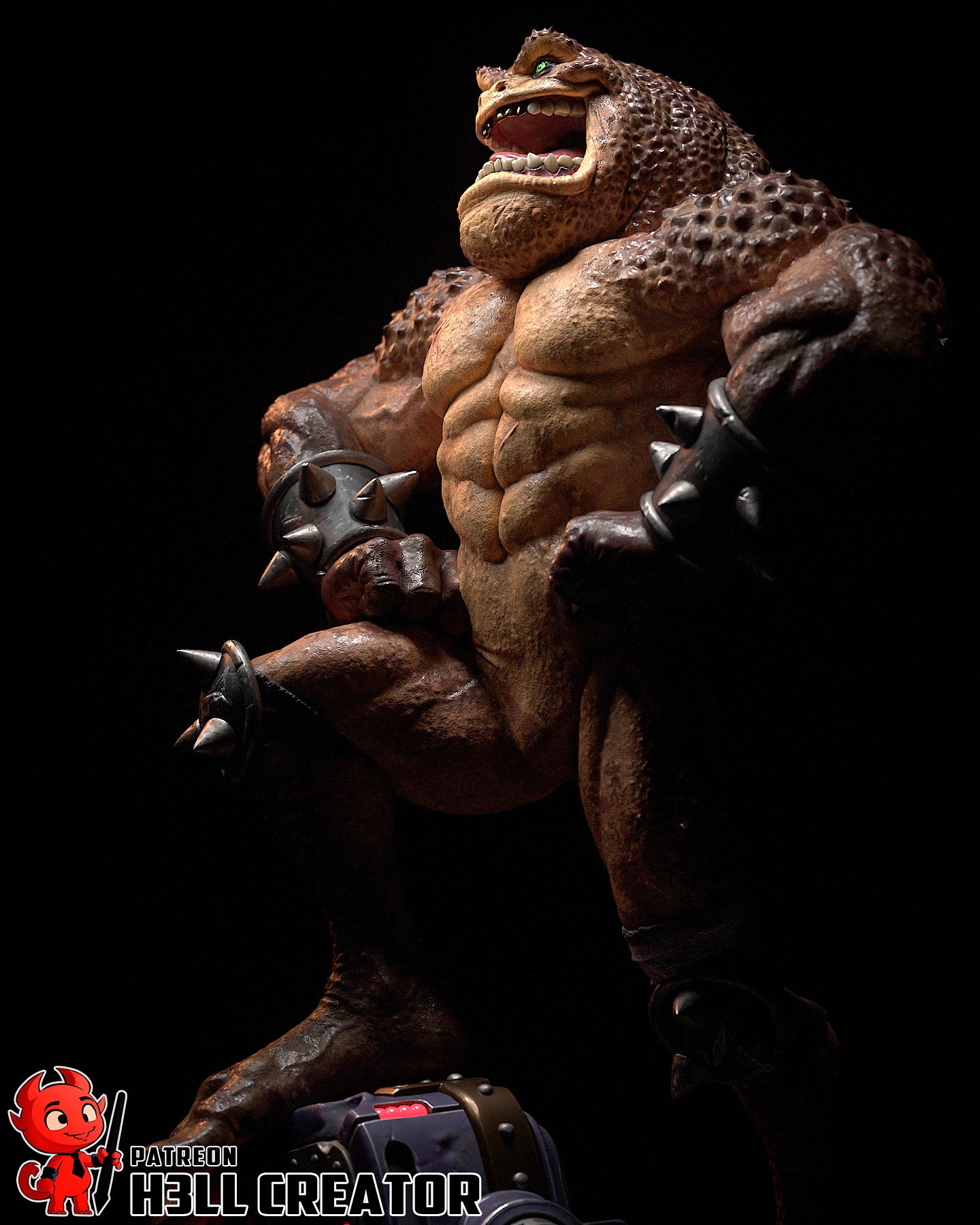 Pimple from Battletoads by h3ll creator | High Quality Resin Print | Painted Commissions available! - Sephiknot