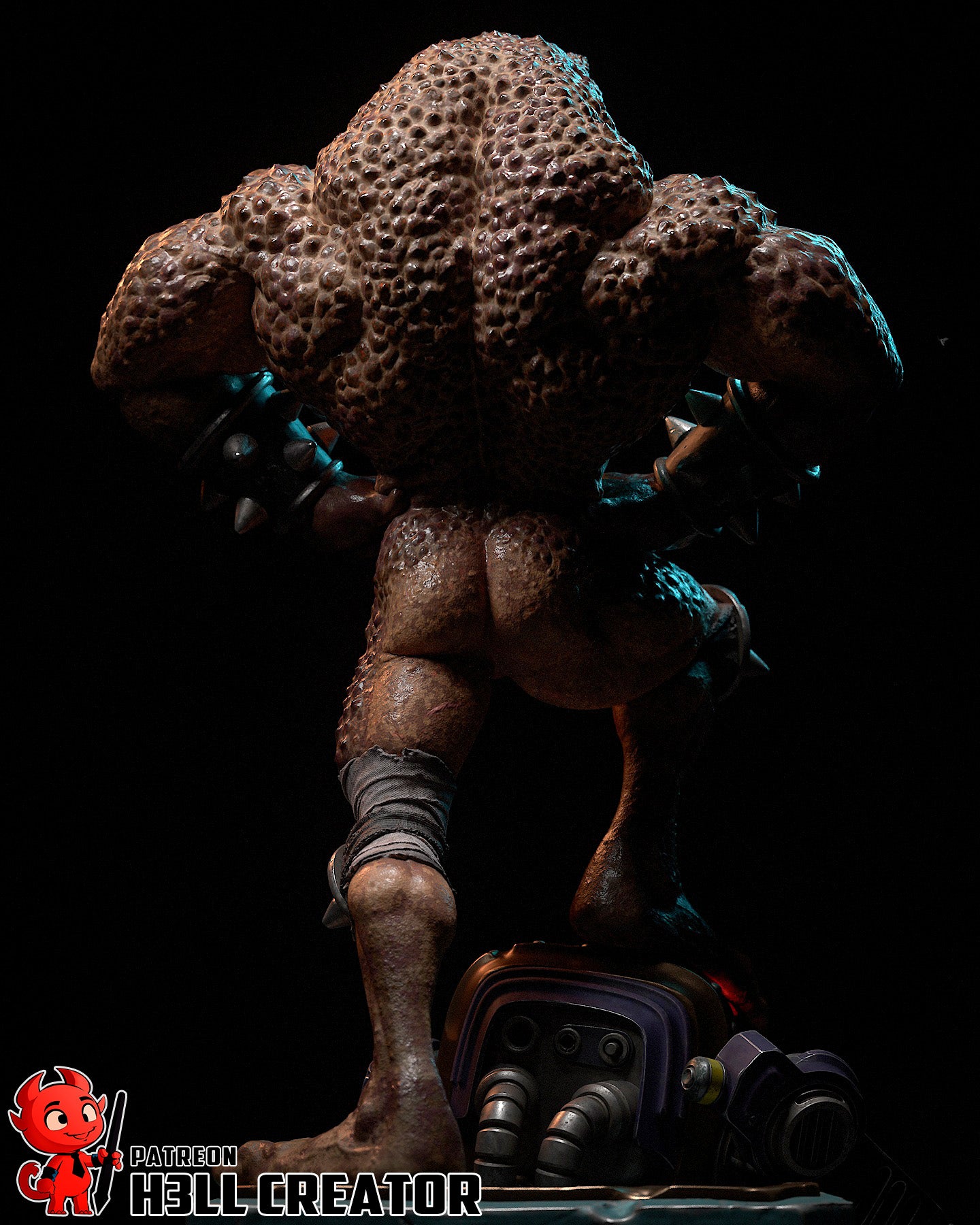 Pimple from Battletoads by h3ll creator | High Quality Resin Print | Painted Commissions available! - Sephiknot