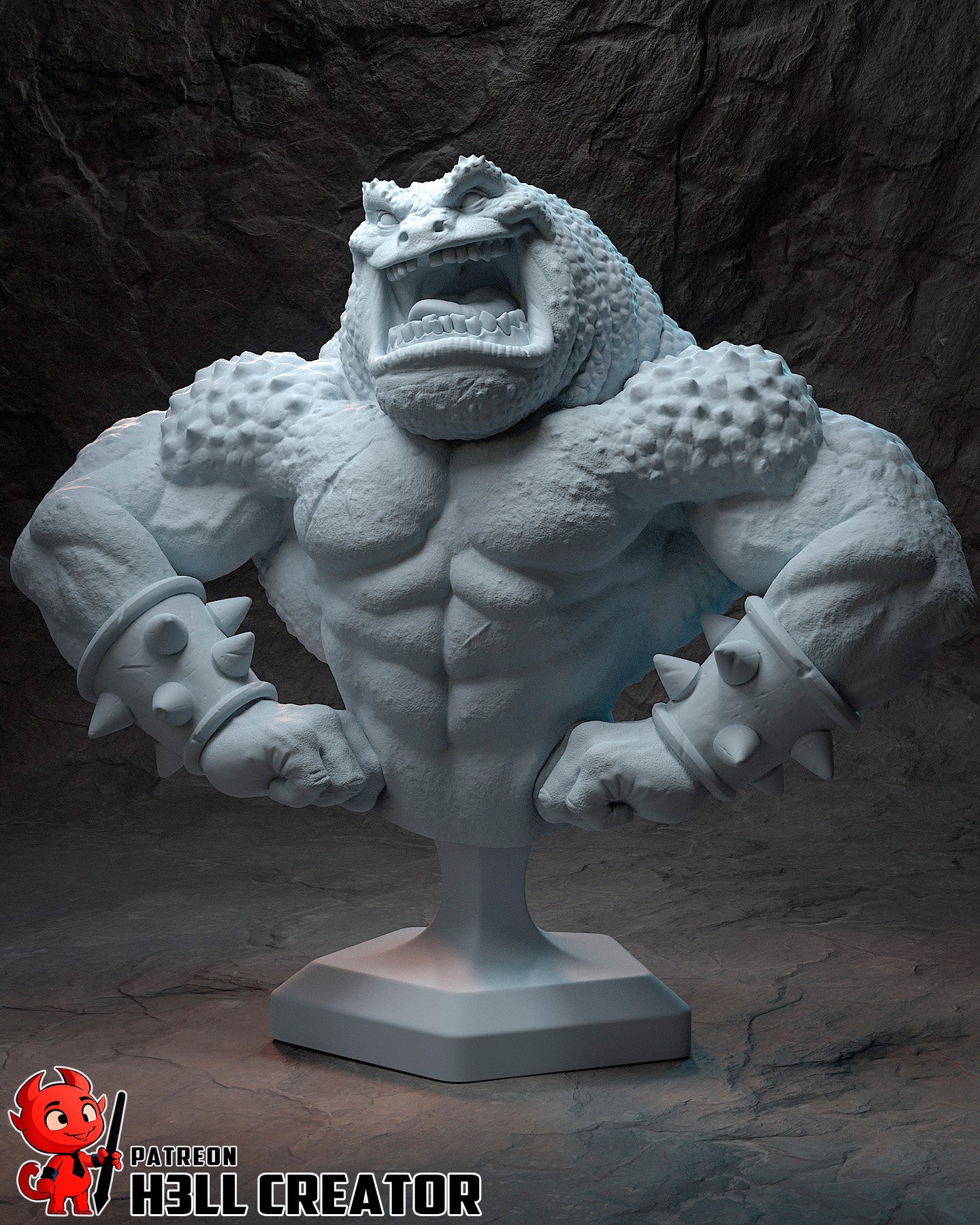 Pimple from Battletoads by h3ll creator | High Quality Resin Print | Painted Commissions available! - Sephiknot