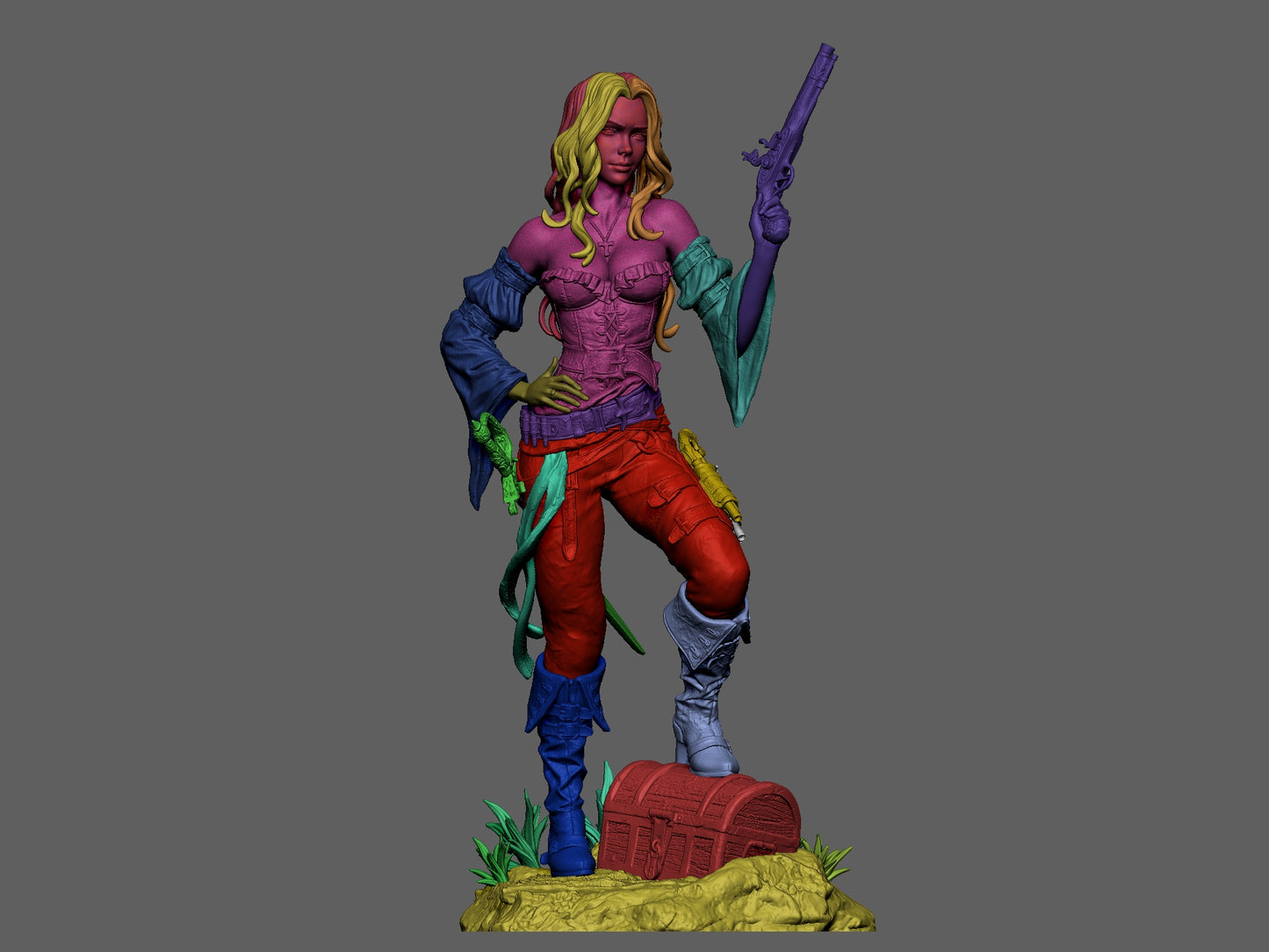 The Pirate original design by CA3D | High Quality Resin Print | Painted Commissions available!