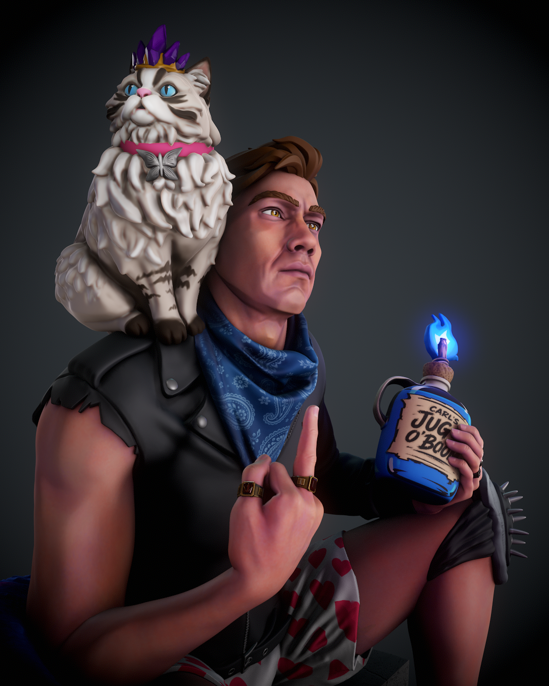 Dungeon Crawler Carl fanart by Sephiknot | High Quality Resin Print | Painted Commissions available!