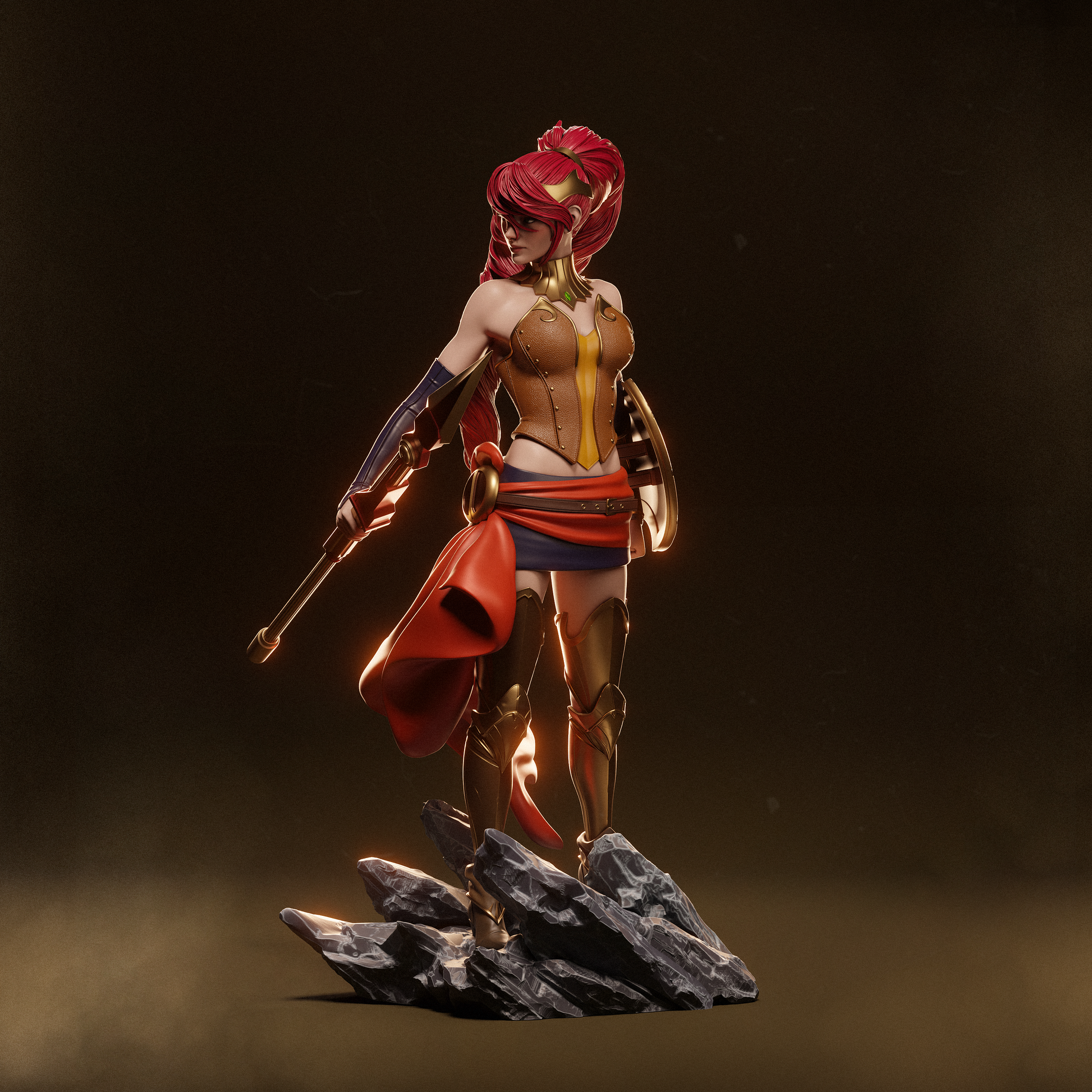 Pyrrha from RWBY Fan-Made Model by CA3D - Sephiknot