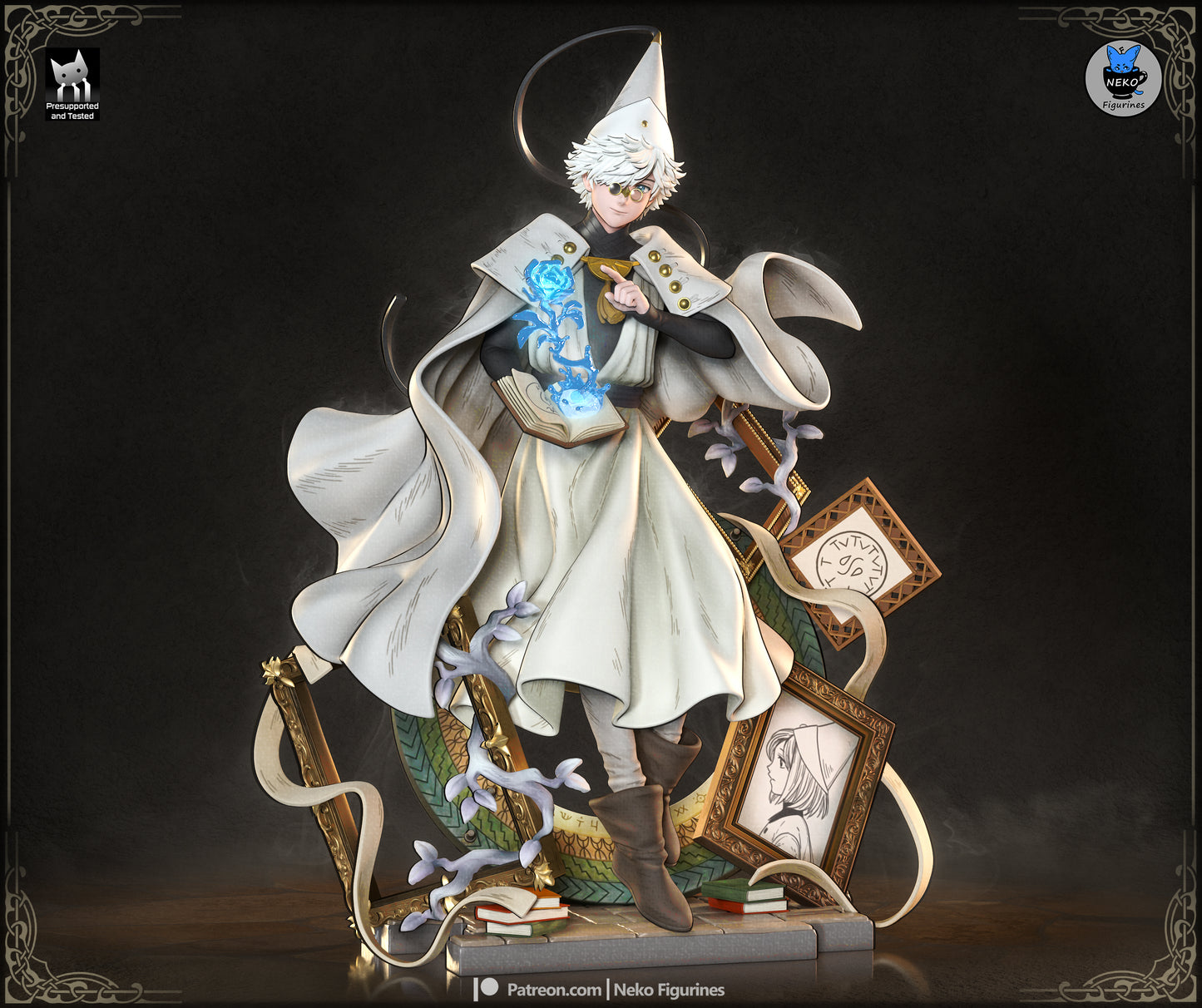 Qifrey from Witch Hat Atelier by Neko Figurines | High Quality Resin Print | Painted Commissions available! - Sephiknot