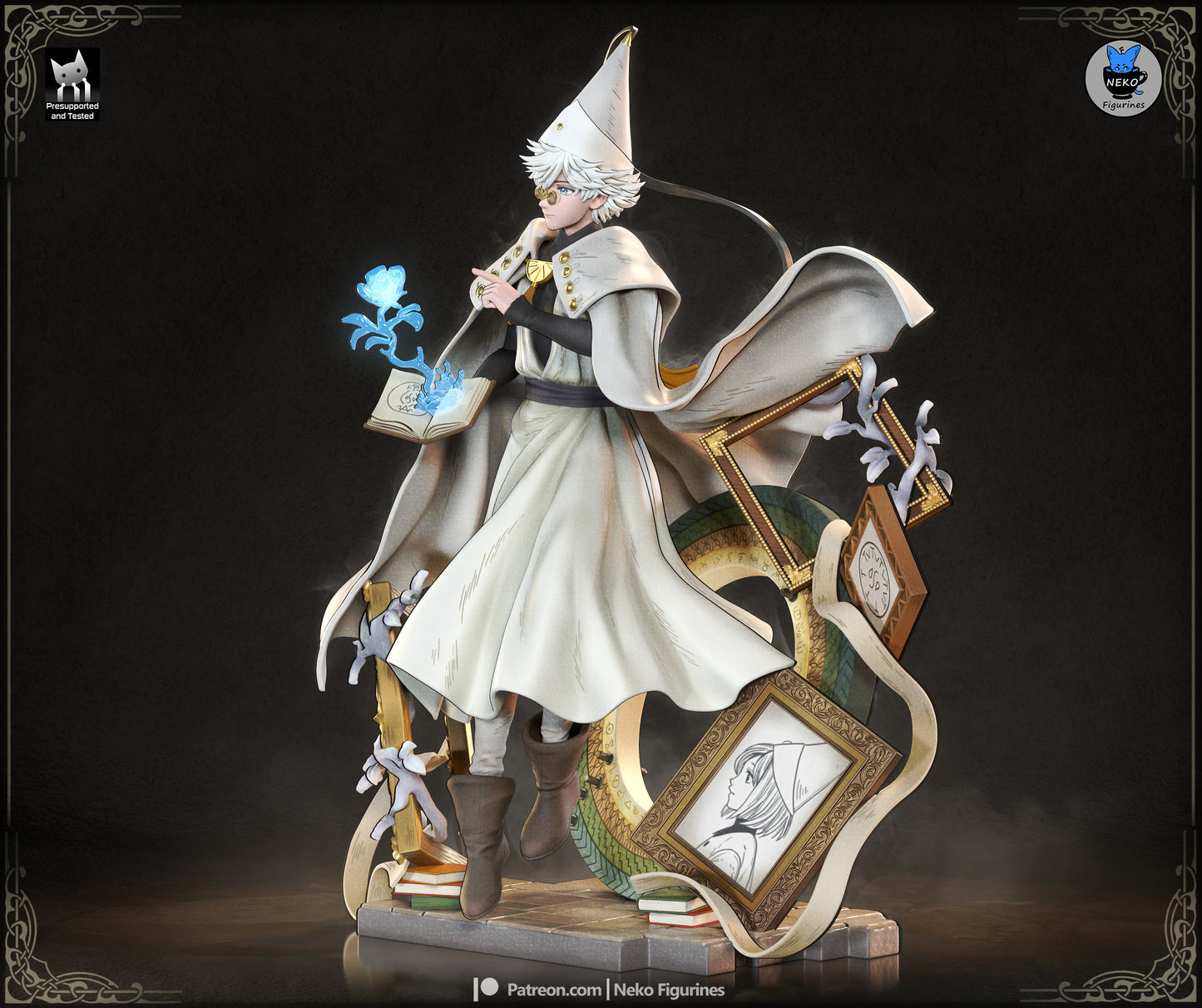 Qifrey from Witch Hat Atelier by Neko Figurines | High Quality Resin Print | Painted Commissions available! - Sephiknot