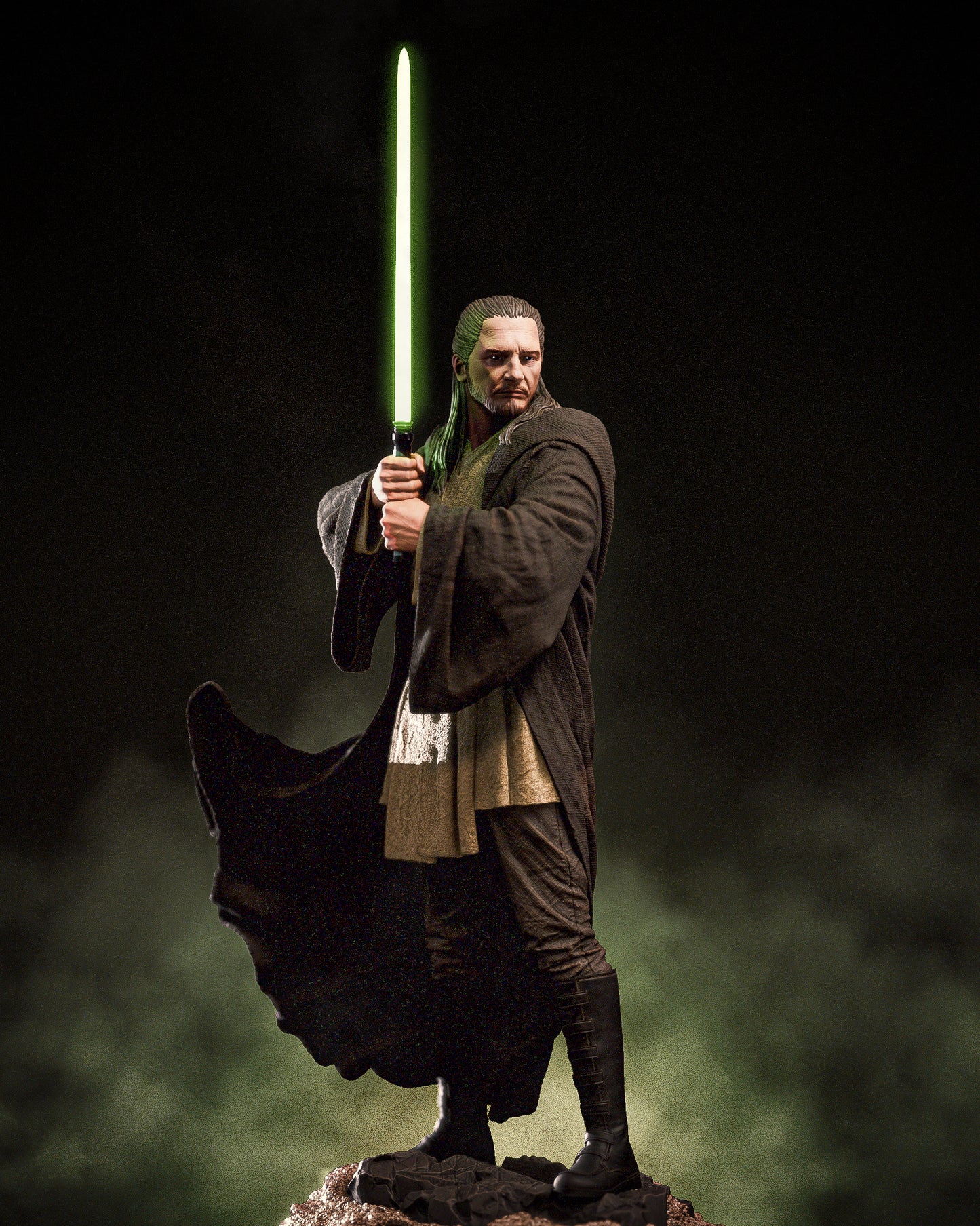 Qui-Gon Jinn from Star Wars Fan-Made Model by CA3D