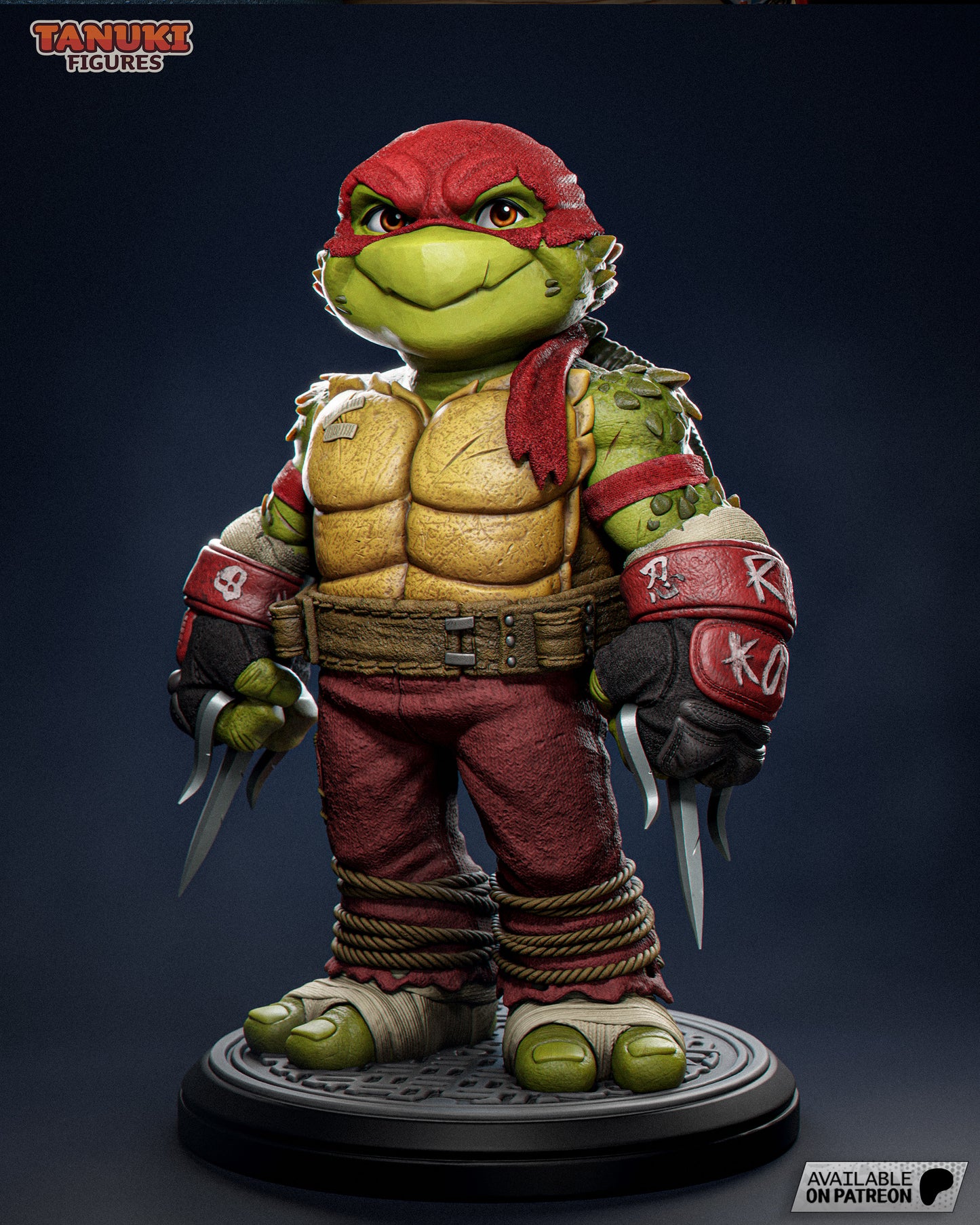 Raphael Garage Kit TMNT - Fanmade Model by Tanuki Figures