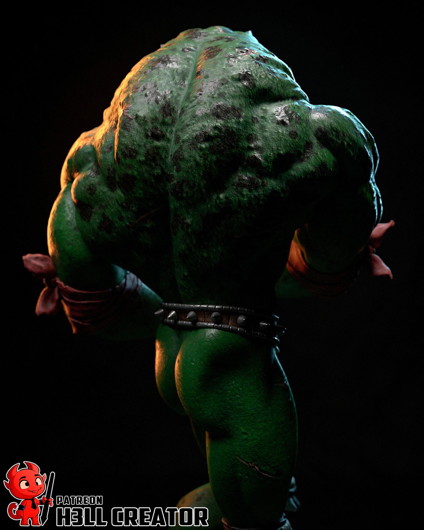 Rash from Battletoads by h3ll creator | High Quality Resin Print | Painted Commissions available! - Sephiknot