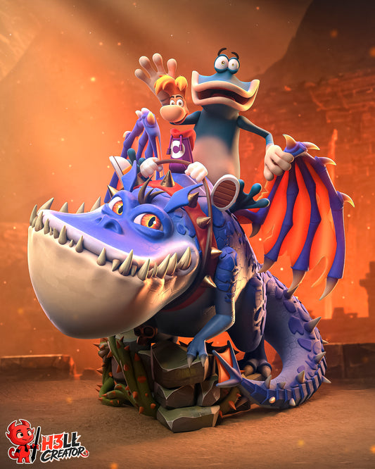 Rayman by h3ll creator | High Quality Resin Print | Painted Commissions available!