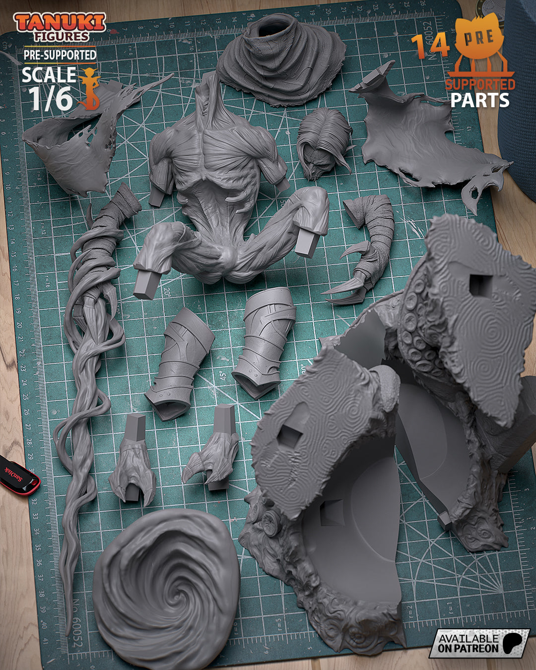 Raziel Garage Kit | Fanmade Model by Tanuki Figures| Soul Reaver | 3D Printed - Sephiknot