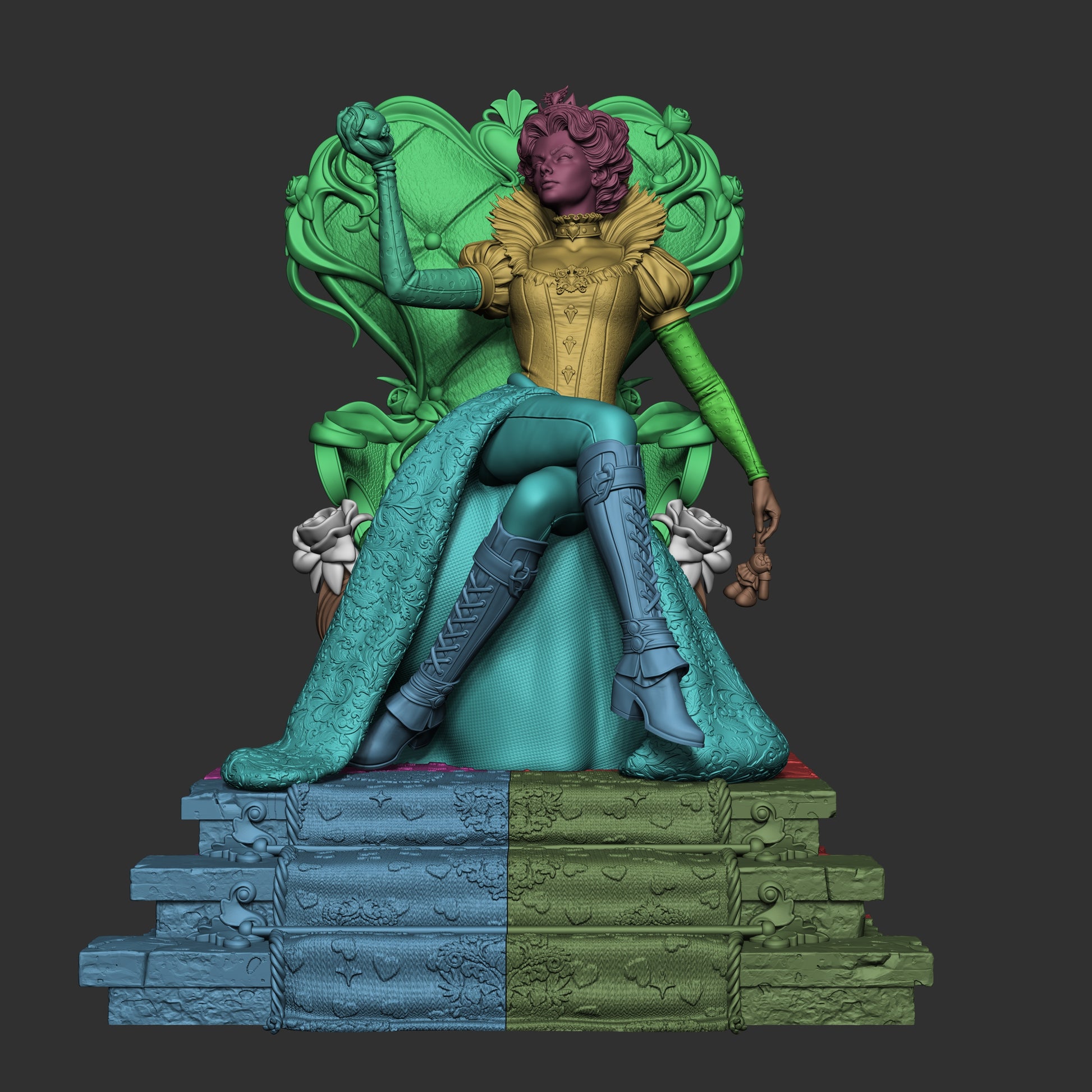 Red Queen from Alice in Wonderland by CA3D | High Quality Resin Print | Painted Commissions available! - Sephiknot